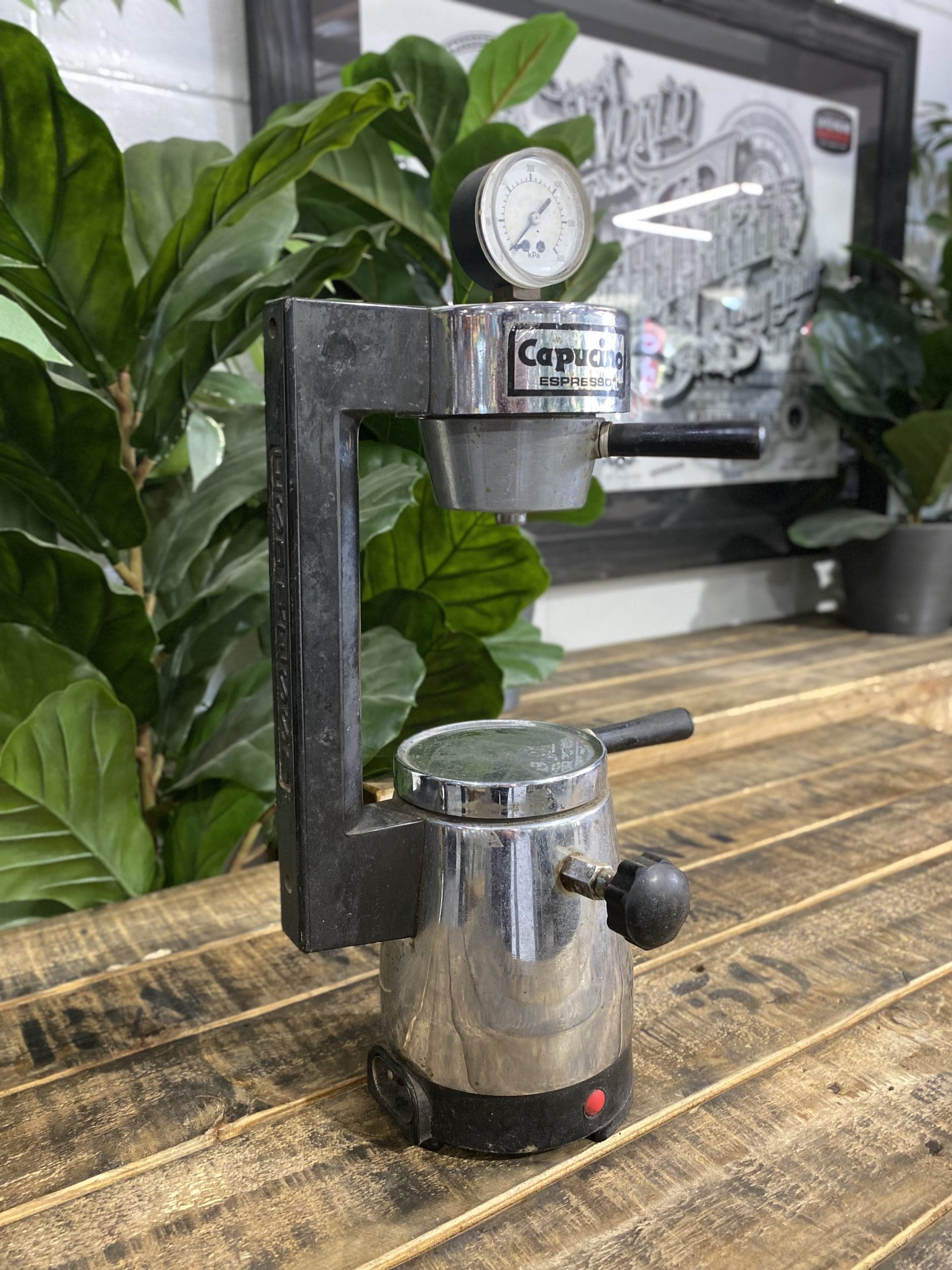 #54 1970’s Cappuccino Machine with Pressure Gauge & Portafilter