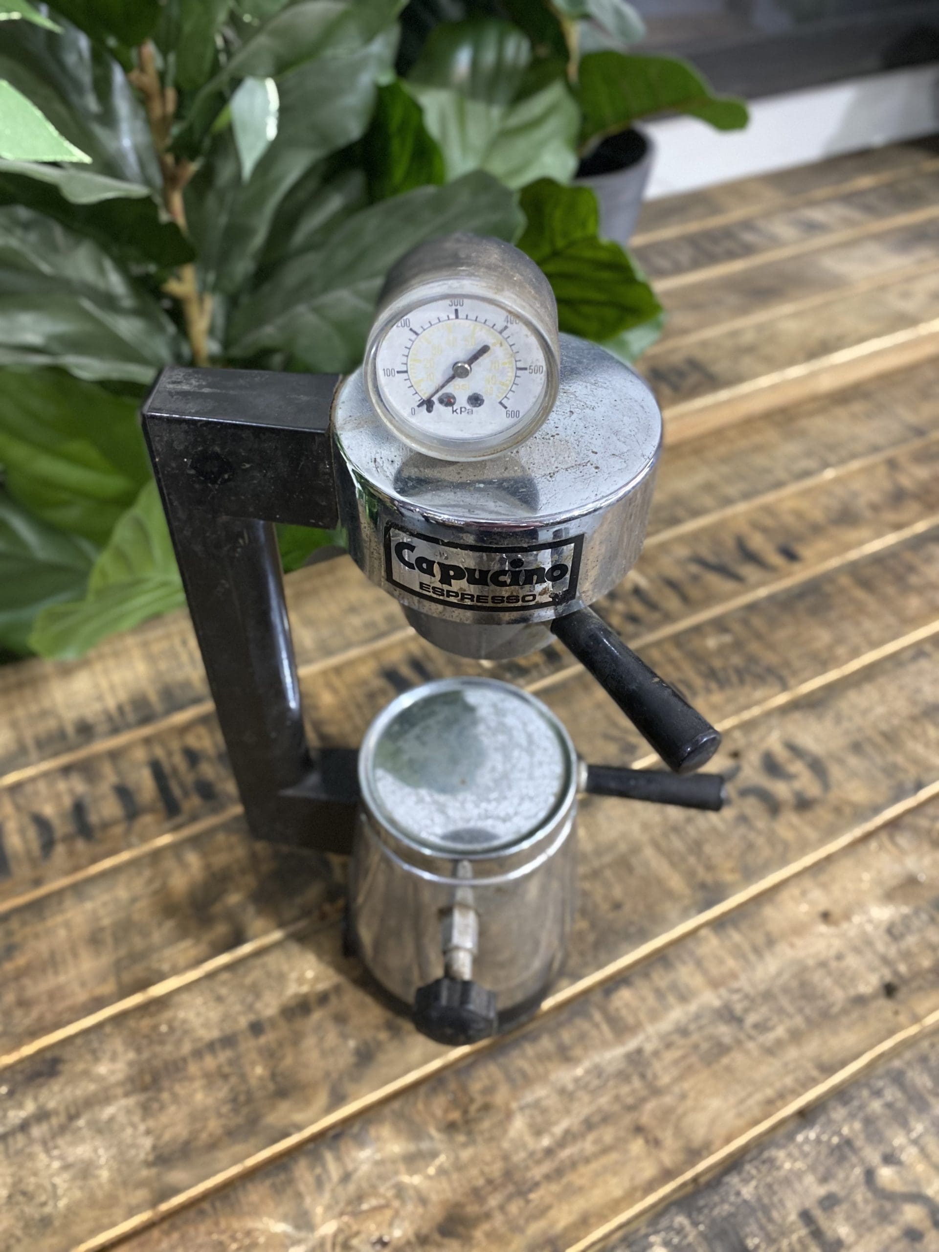 #54 1970’s Cappuccino Machine with Pressure Gauge & Portafilter