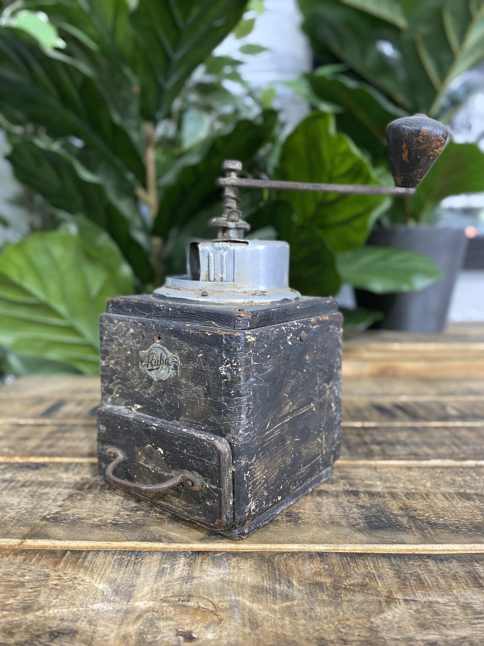 #56 200 Year Old Ruha Russian Antique Hand Coffee Grinder