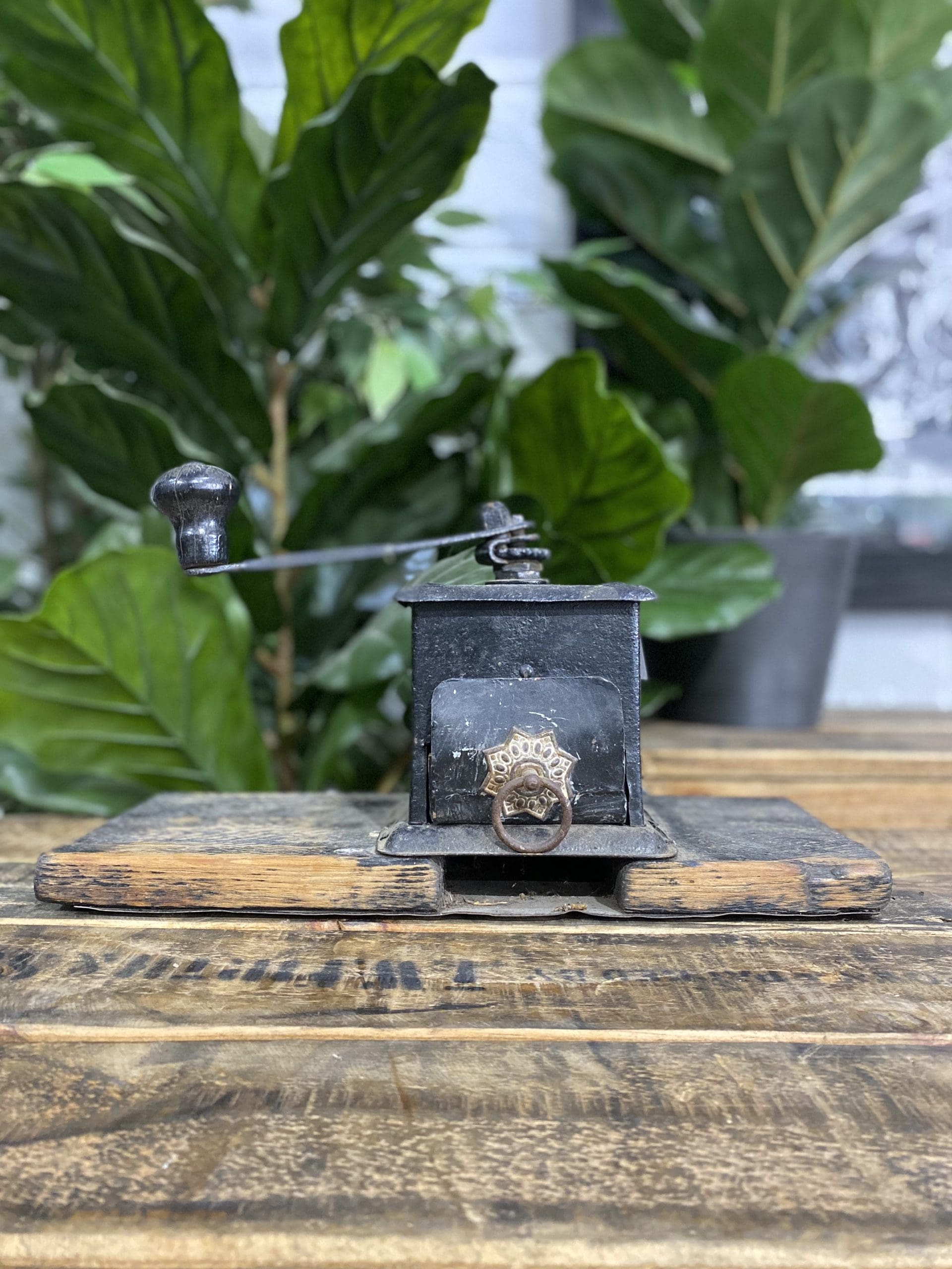 #67 100 Year Old Cast Iron Hand Coffee Grinder