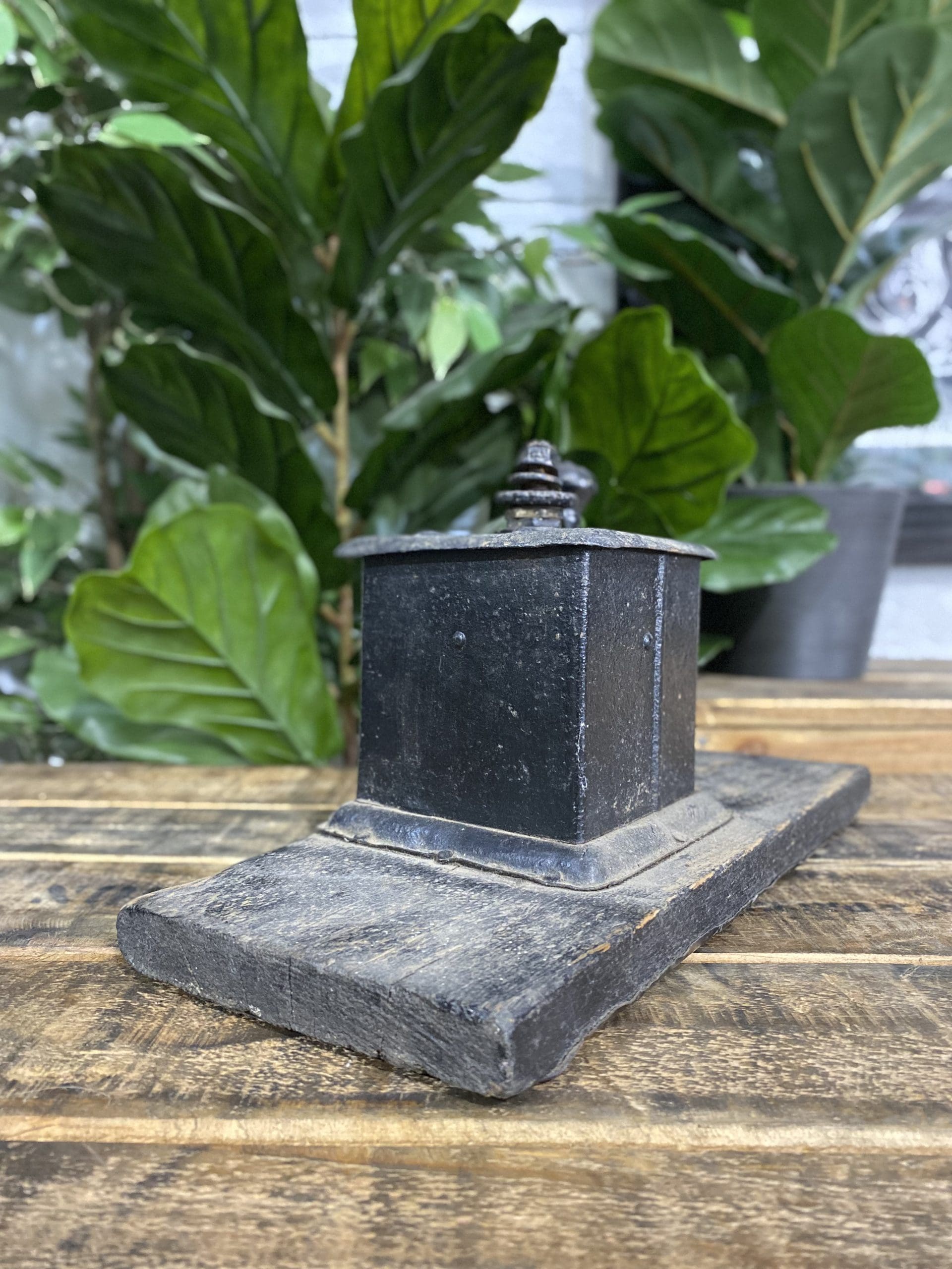 #67 100 Year Old Cast Iron Hand Coffee Grinder