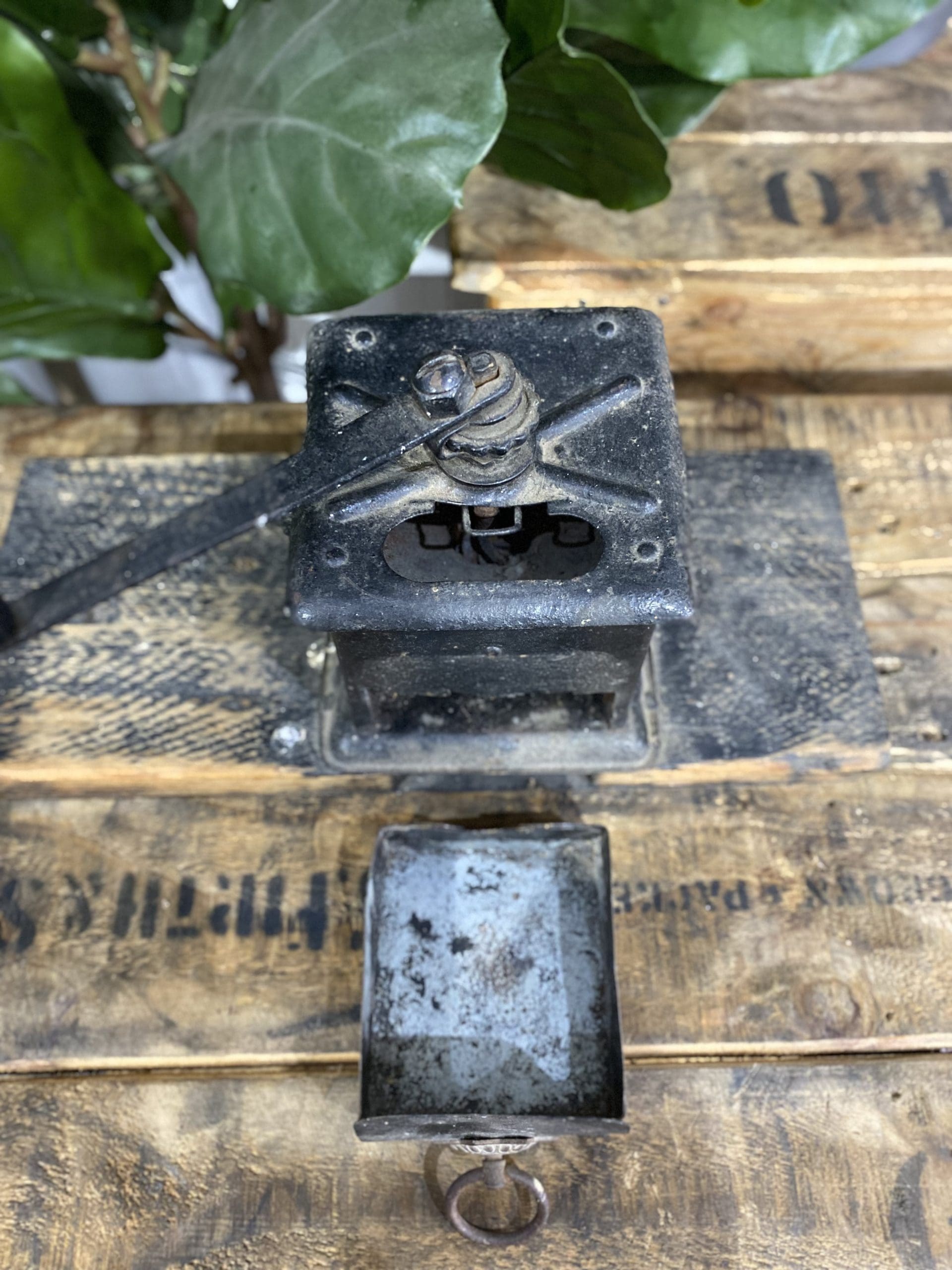 #67 100 Year Old Cast Iron Hand Coffee Grinder