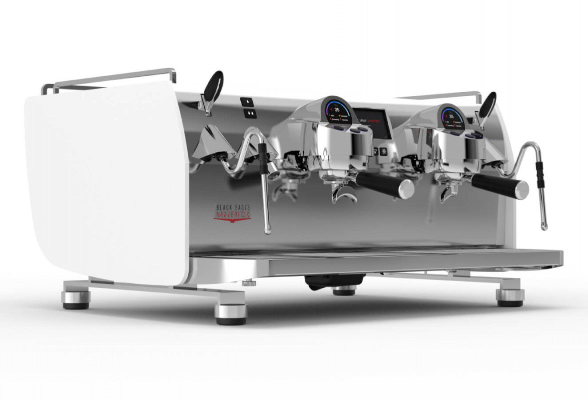 Victoria Arduino Black Eagle Maverick Gravi 2 Group White - New coffee machine with gravimetric technology.