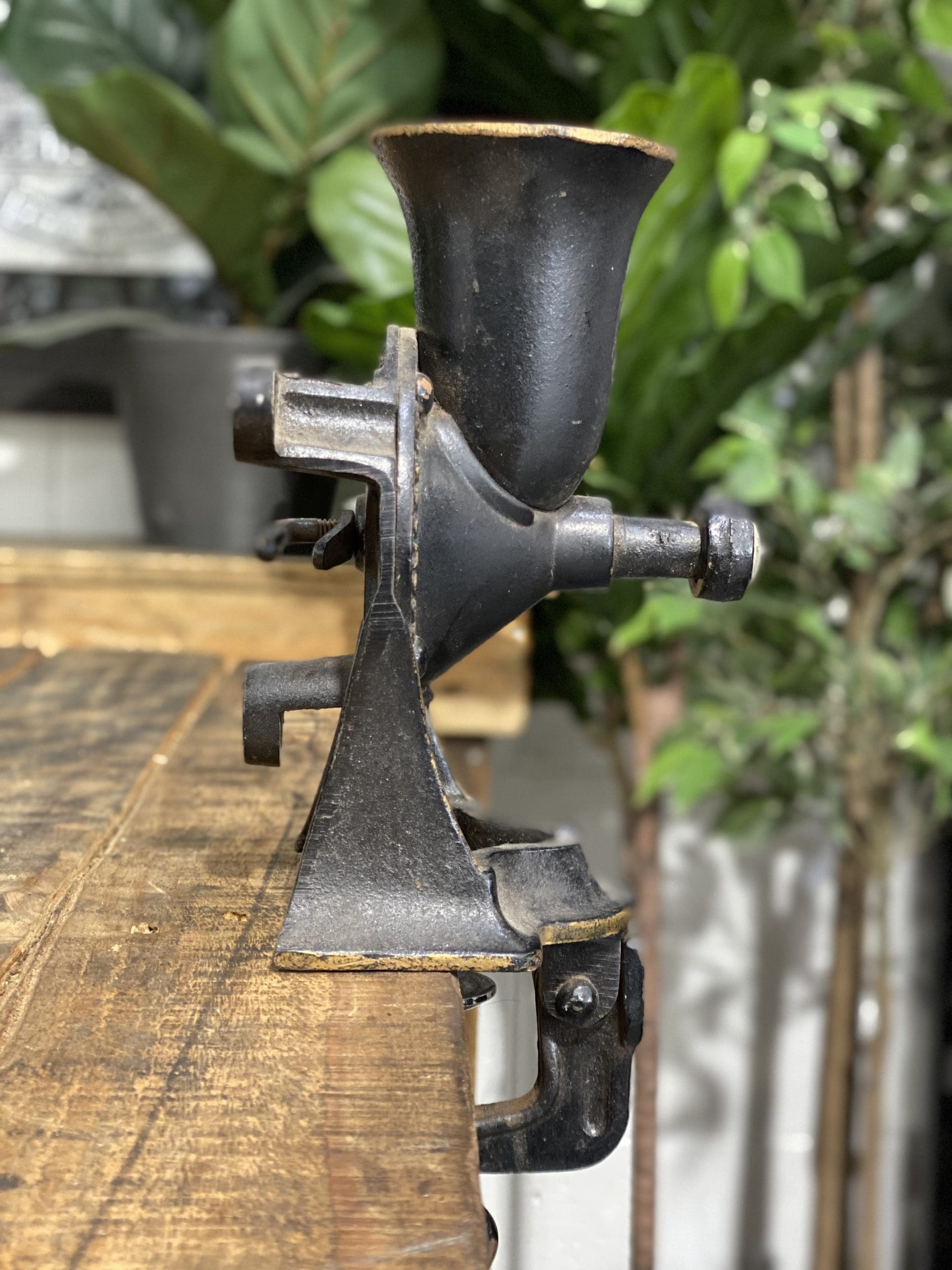 #83 1880’s No. 1 Small Spong & Co Ltd Bench Mounted Hand Grinder