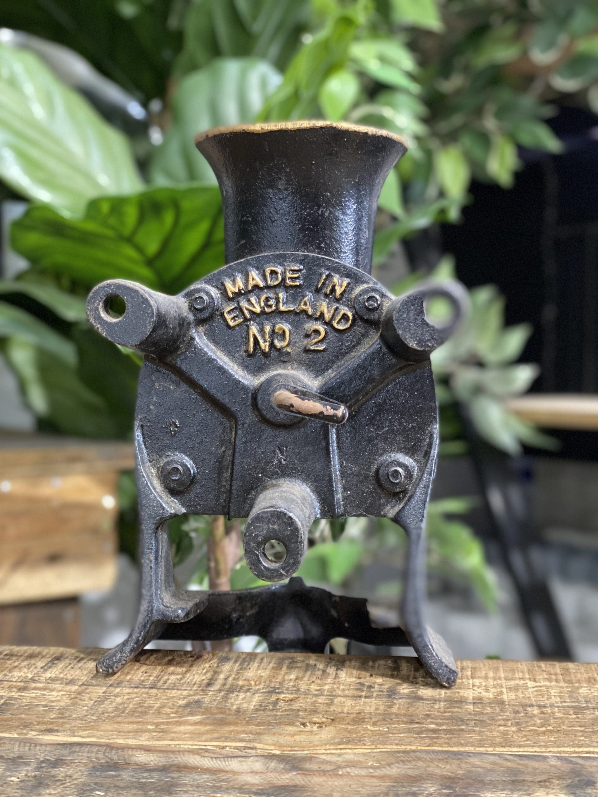 #83 1880’s No. 1 Small Spong & Co Ltd Bench Mounted Hand Grinder