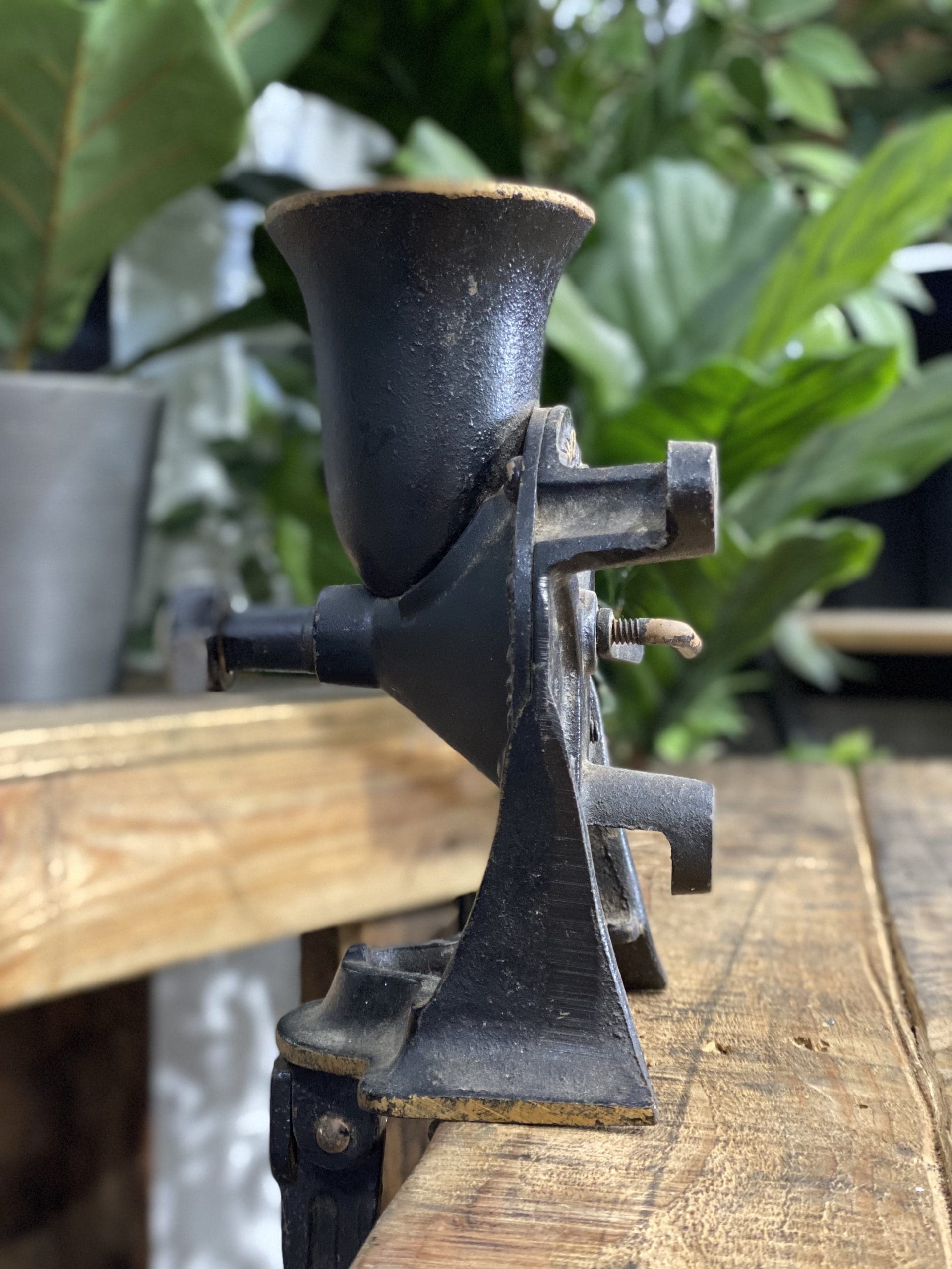 #83 1880’s No. 1 Small Spong & Co Ltd Bench Mounted Hand Grinder