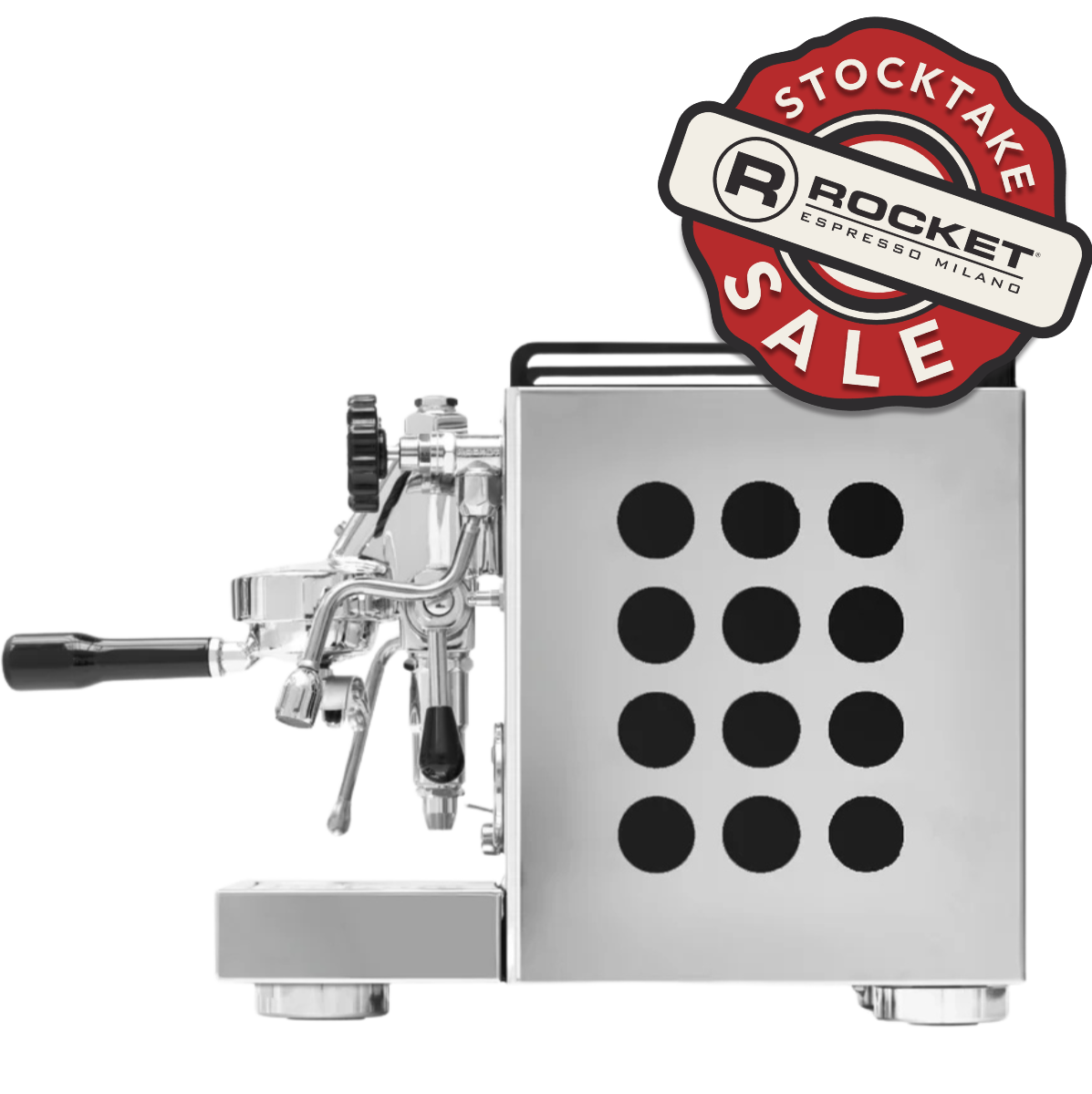 Rocket Appartamento 1 Group Coffee Machine Stainless Steel - New with stocktake sale badge.