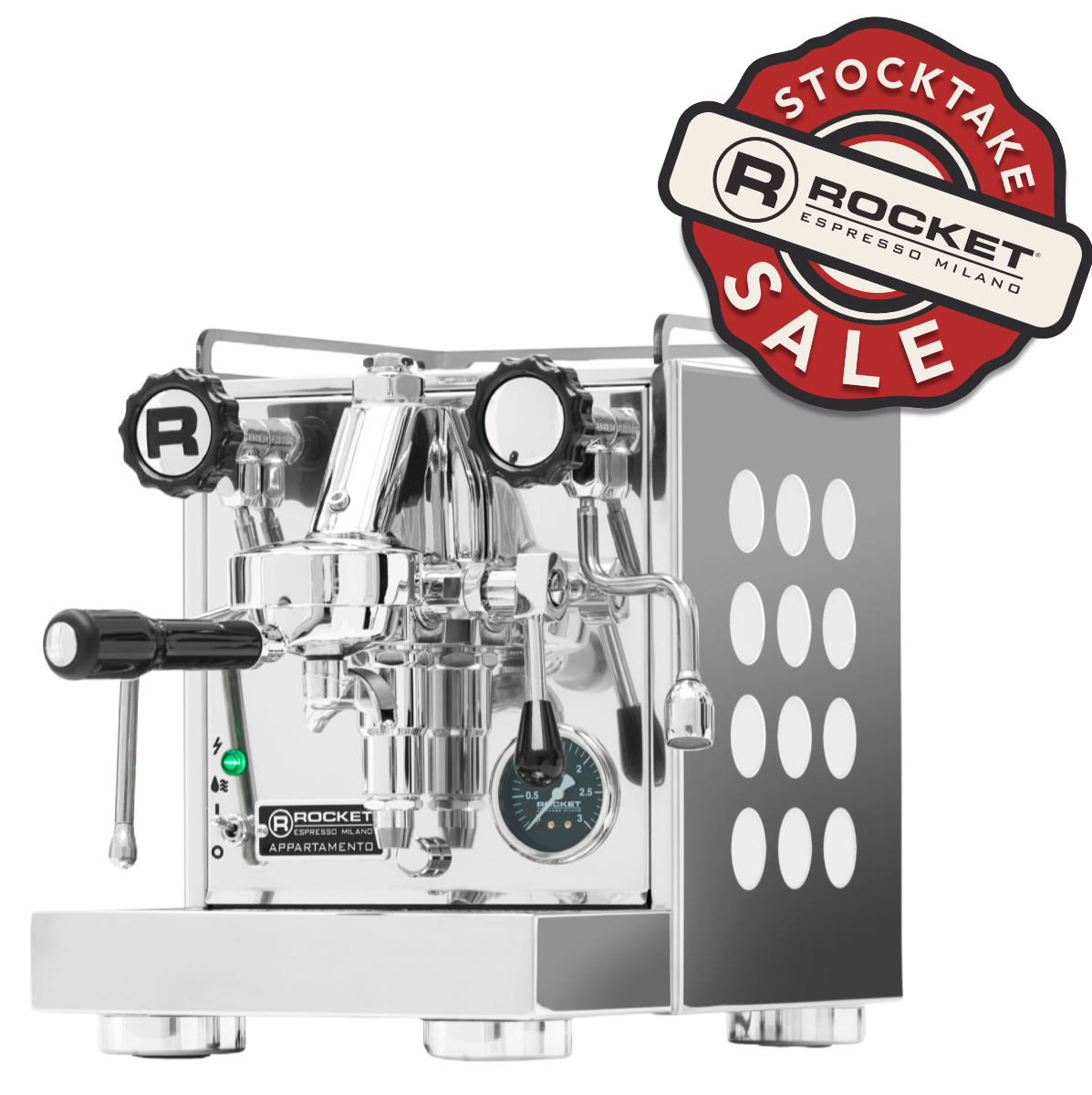 Rocket Appartamento 1 Group Coffee Machine Stainless Steel - New with sale sticker