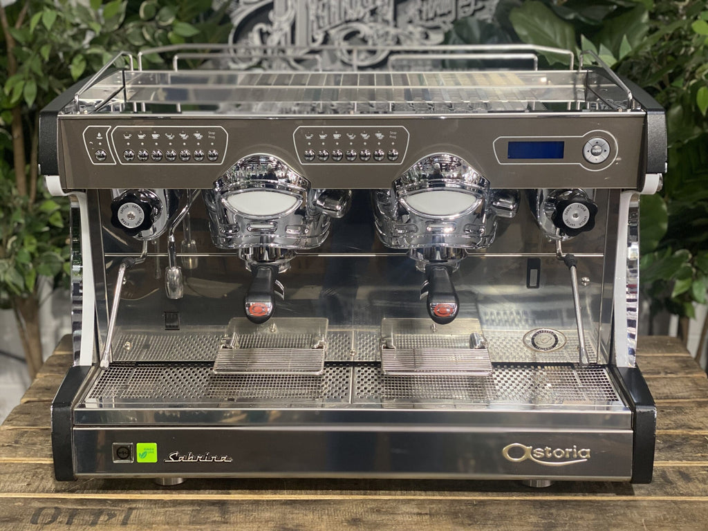 Astoria Sabrina 2 Group Black Espresso Coffee Machine Used astoria-sabrina-2-group-black-espresso-coffee-machine-used