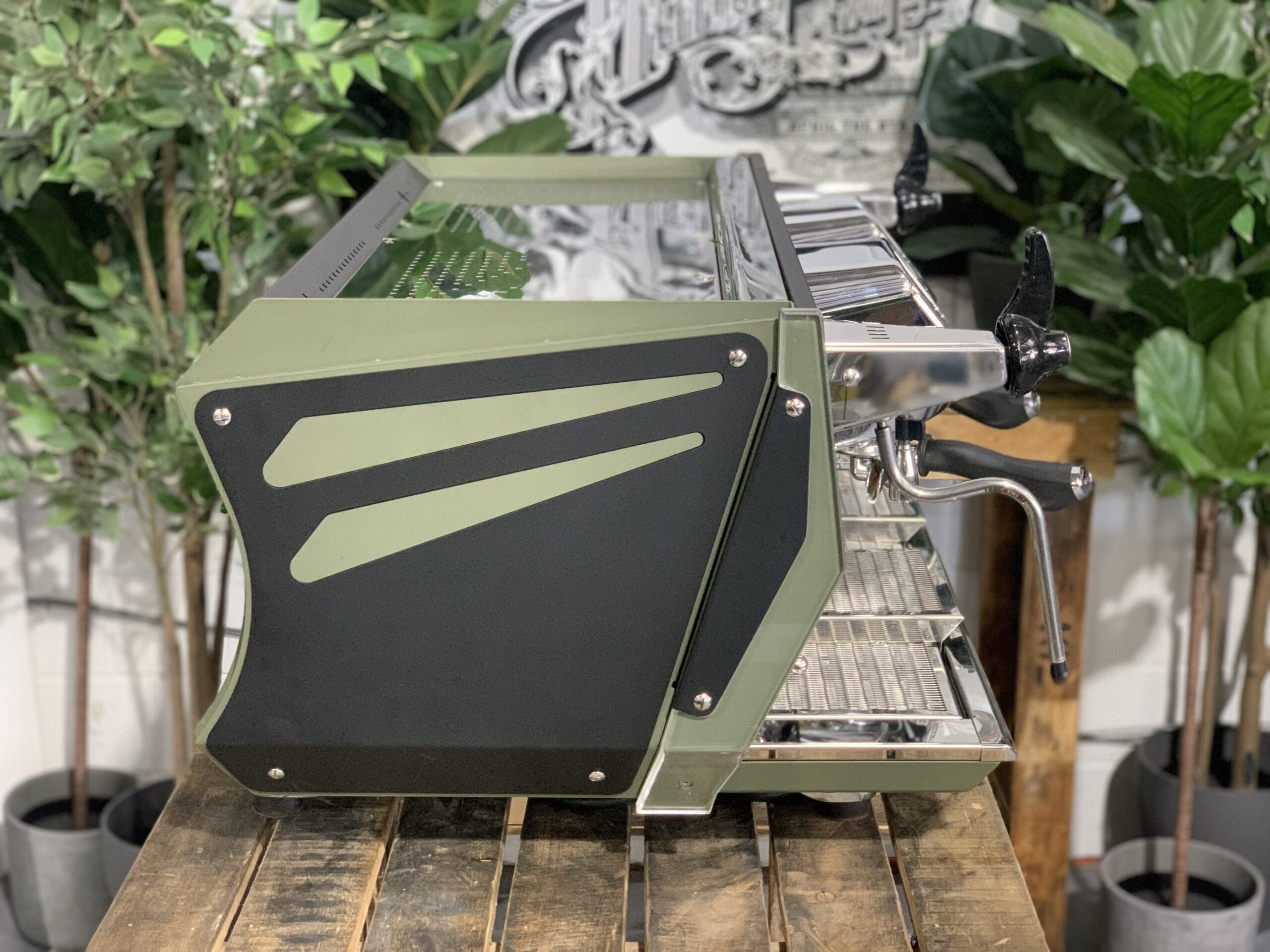 BFC Aviator 2 Group Dark Green & Black Espresso Coffee Machine