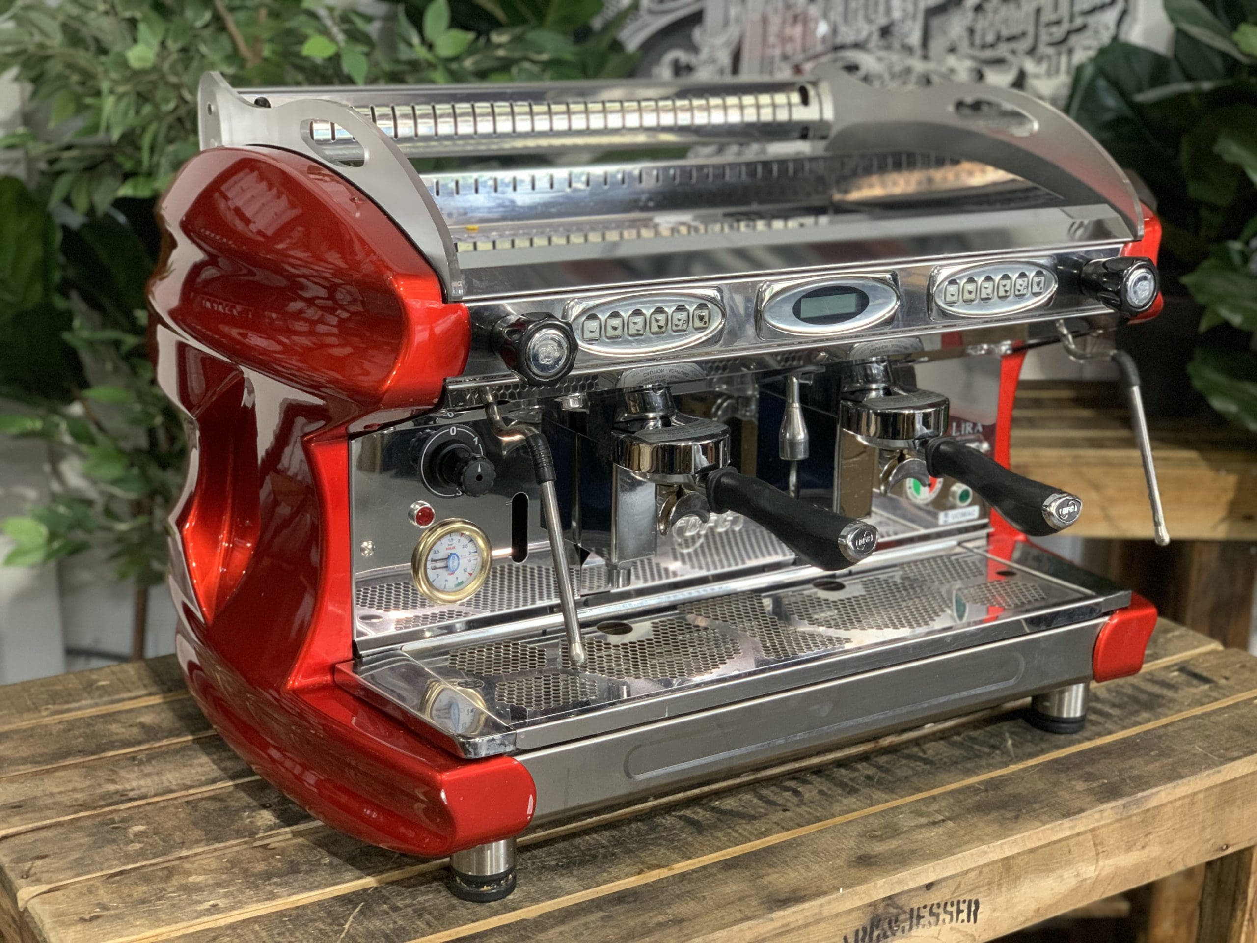 BFC Lira 2 Group Red Espresso Coffee Machine