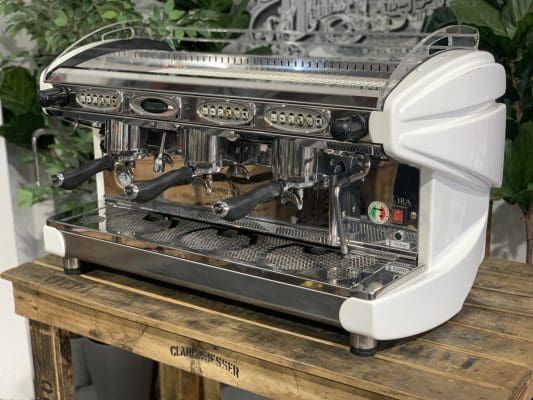 BFC Lira 3 Group White Espresso Coffee Machine