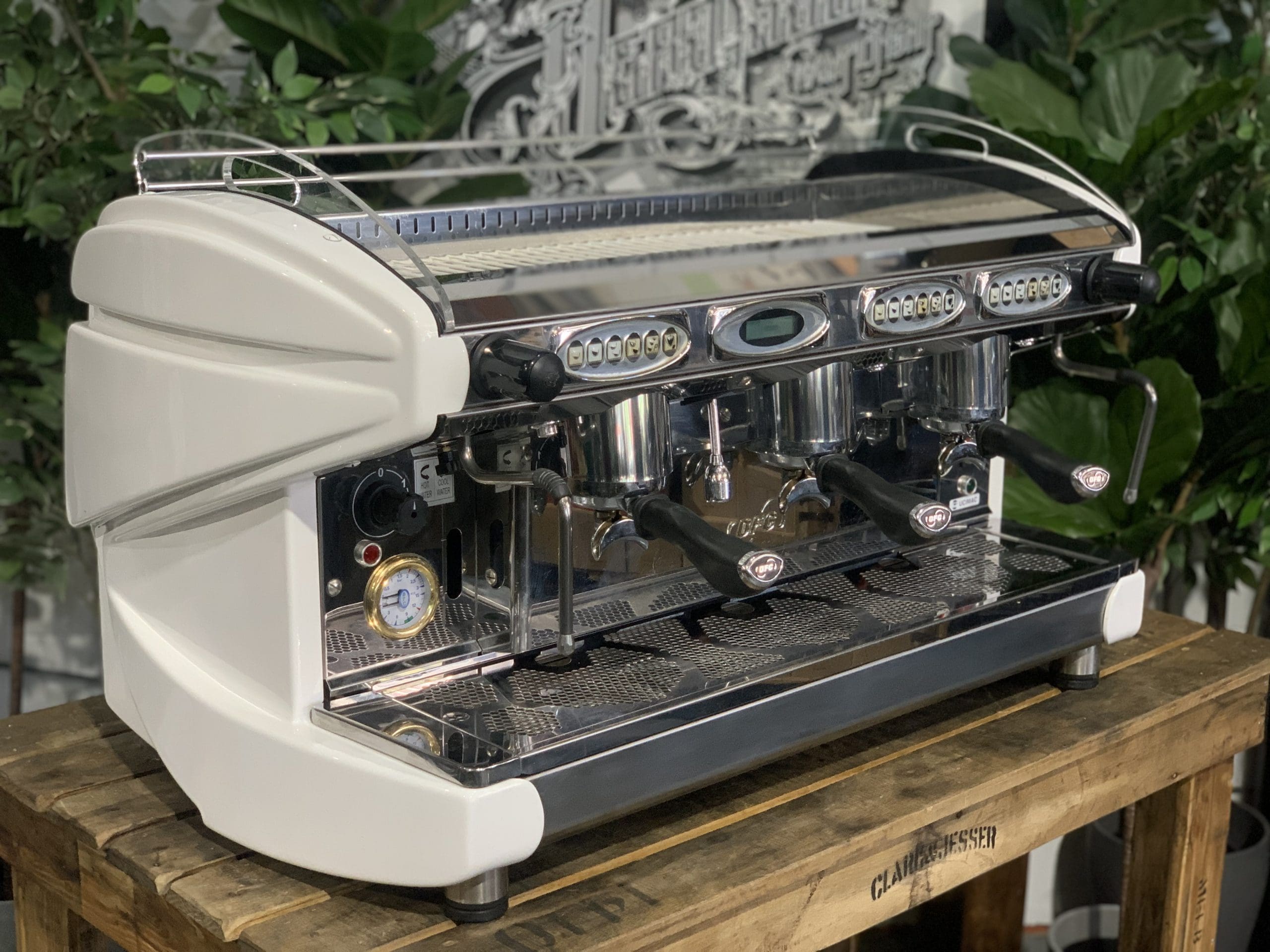 BFC Lira 3 Group White Espresso Coffee Machine