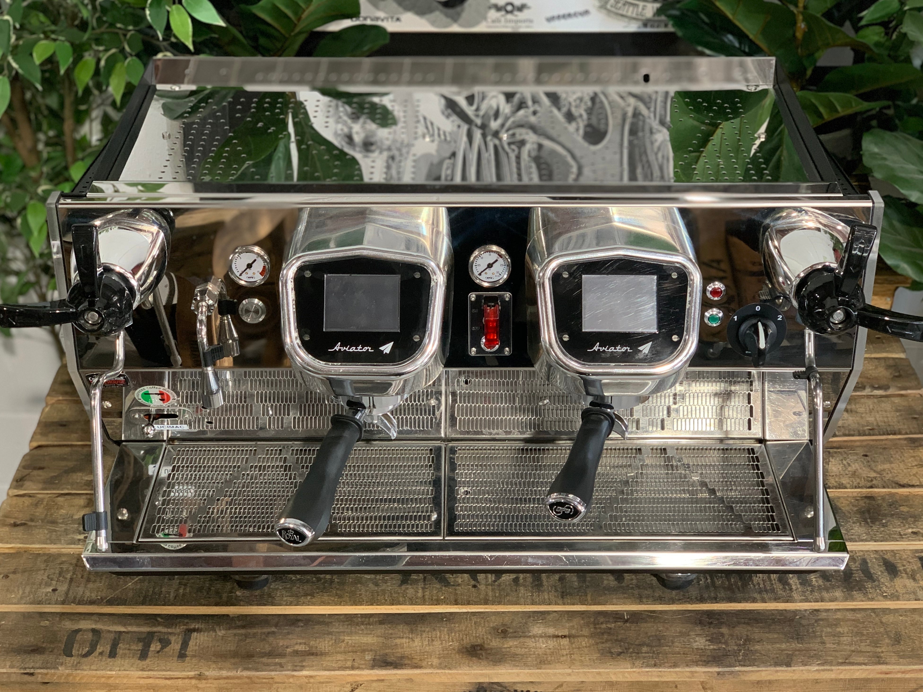 BFC Aviator 2 Group Stainless Steel Espresso Coffee Machine - Used
