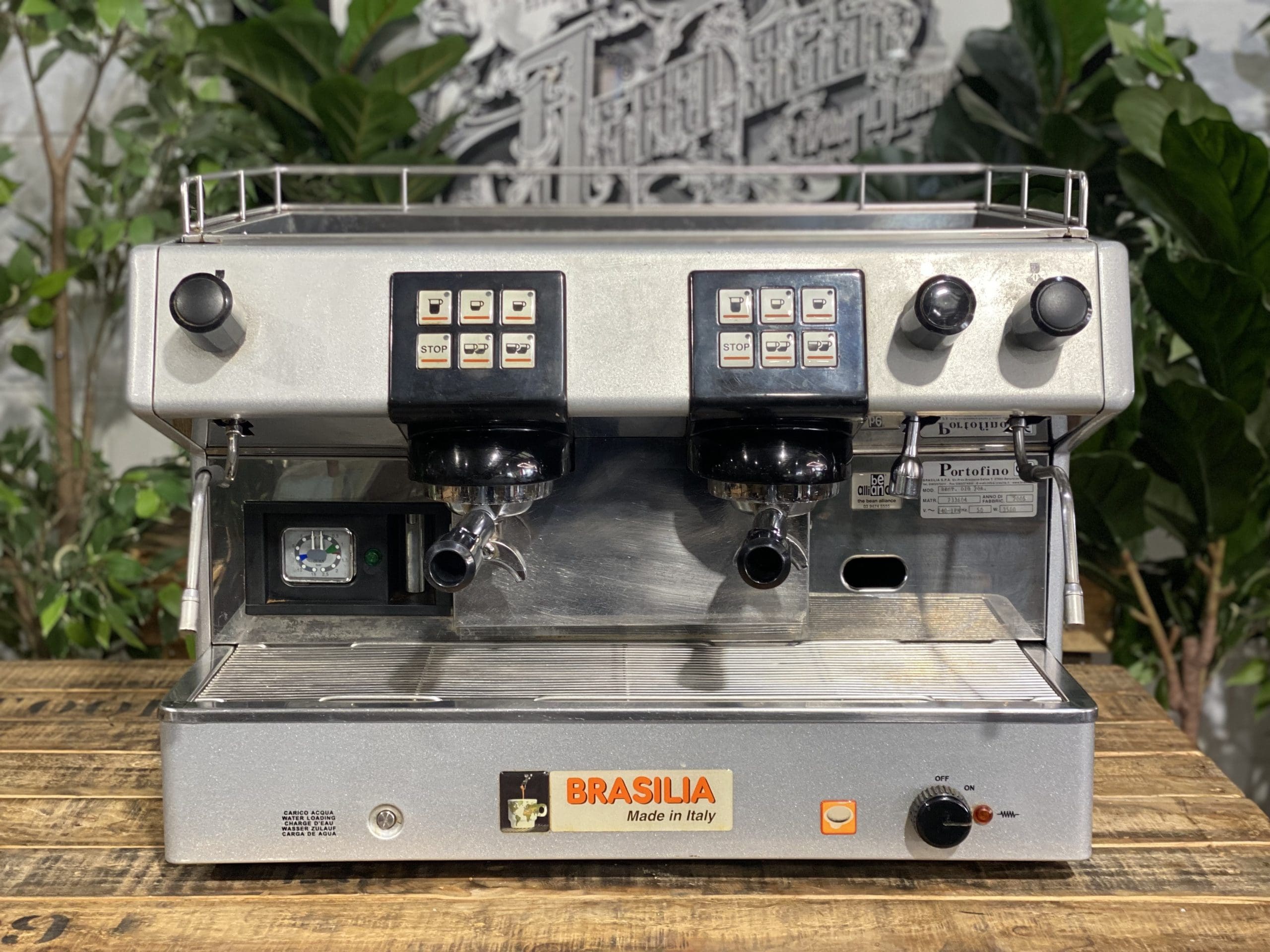 Brasilia REST Digit 2 Group Grey Espresso Coffee Machine