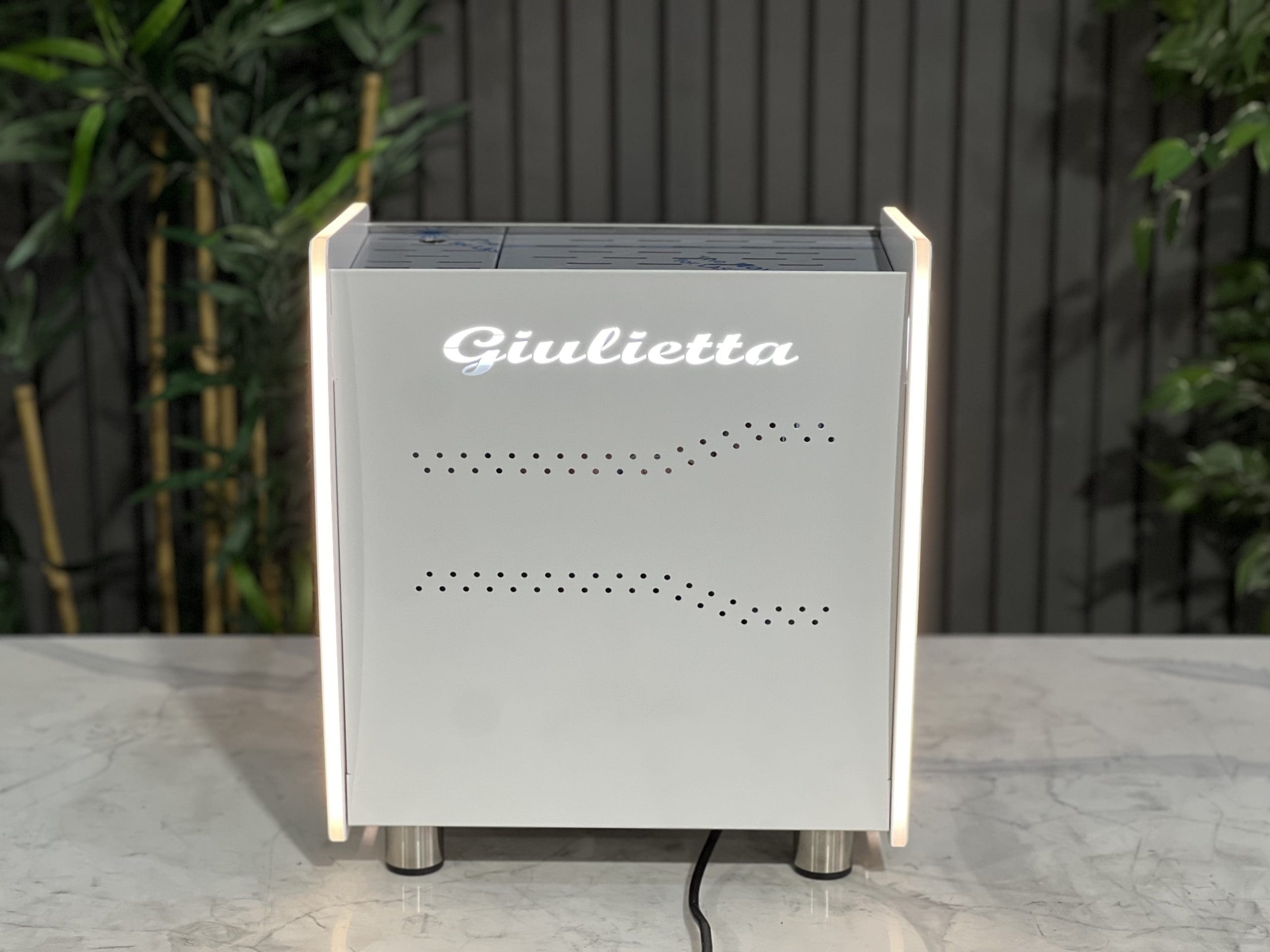 Brugnetti Giulietta 1 Group White & Stainless w/ Side Lights - New