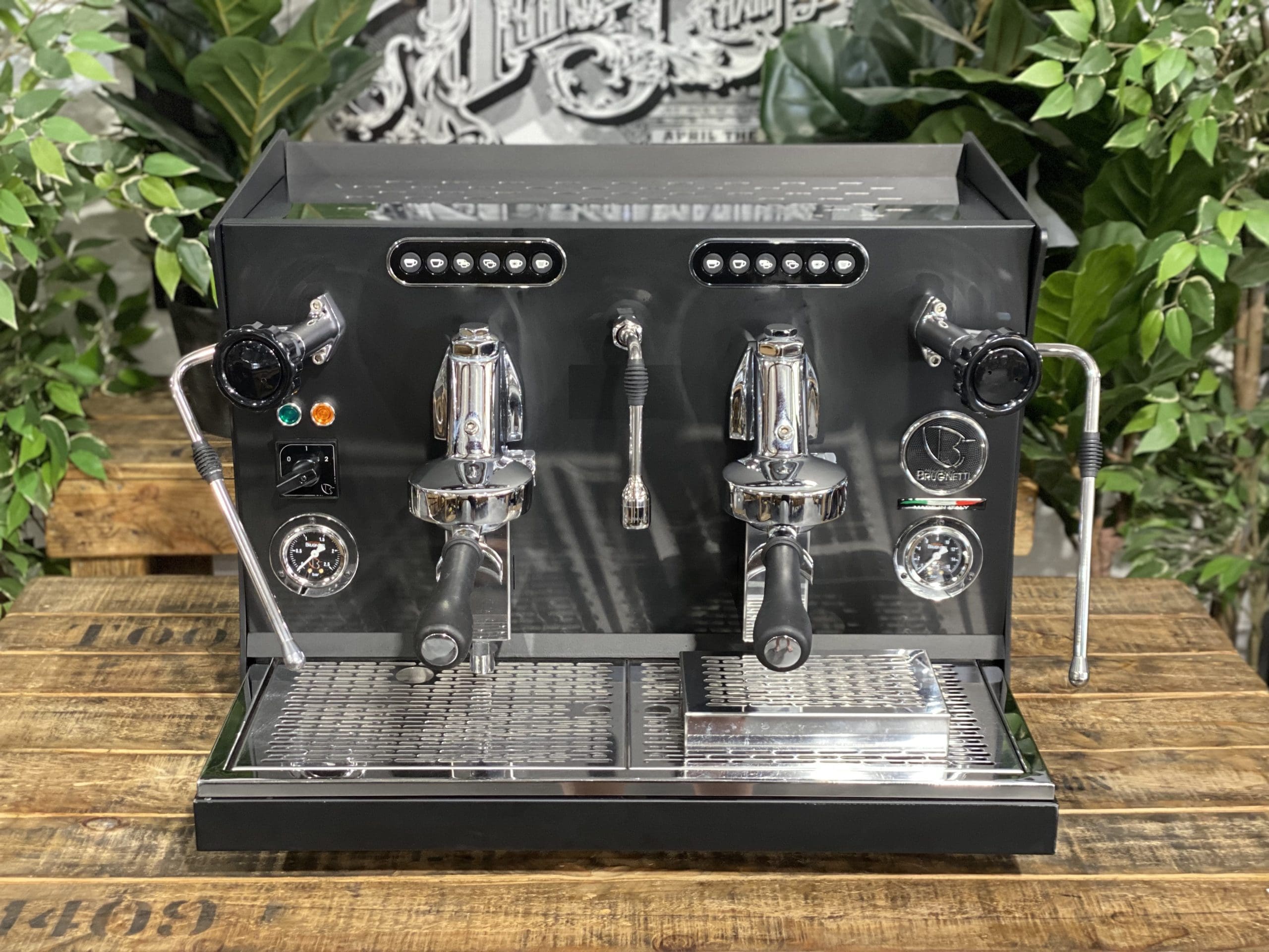 Brugnetti Giulia Manufactum 2 Group Black Espresso Coffee Machine