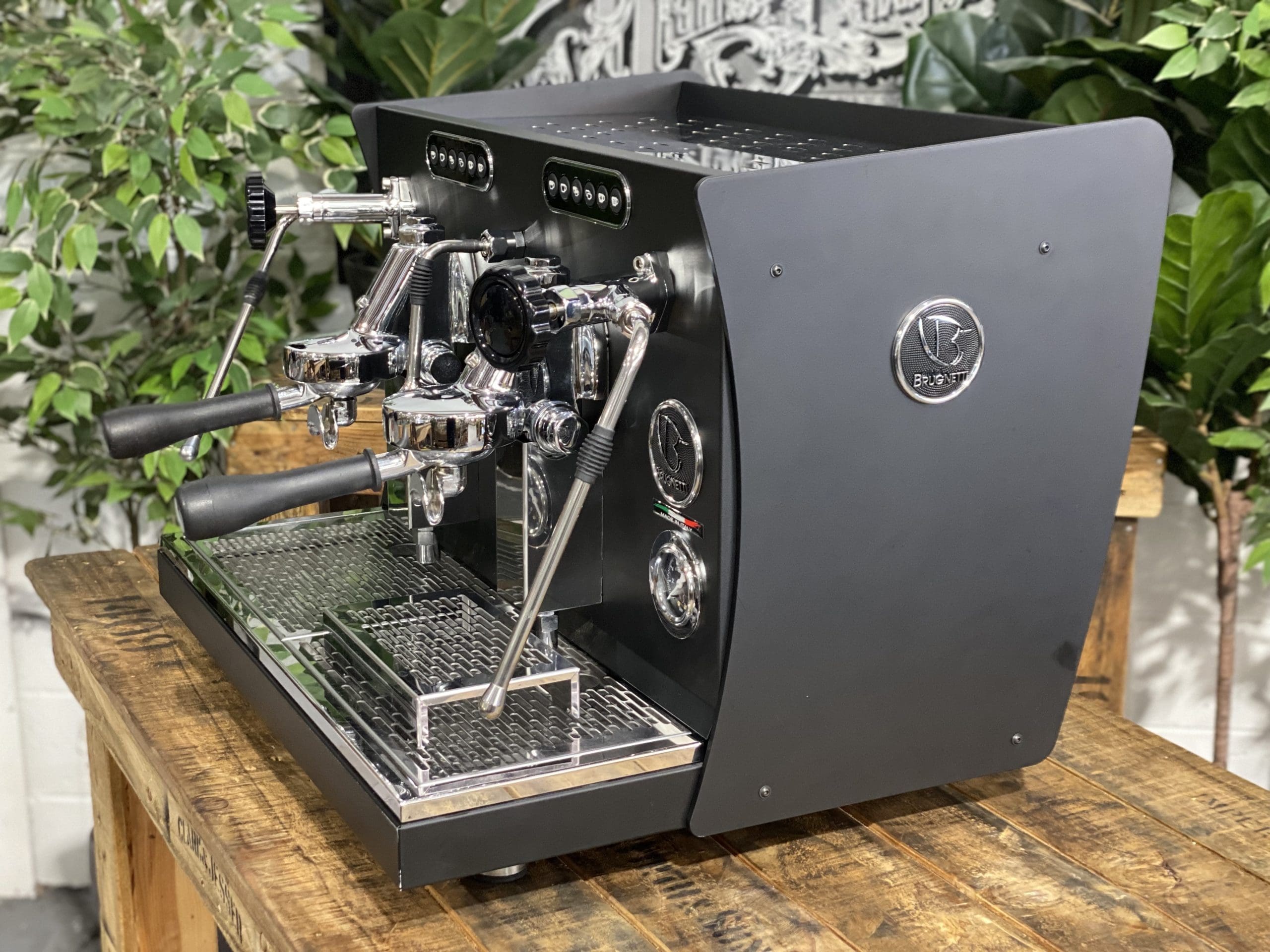 Brugnetti Giulia Manufactum 2 Group Black Espresso Coffee Machine