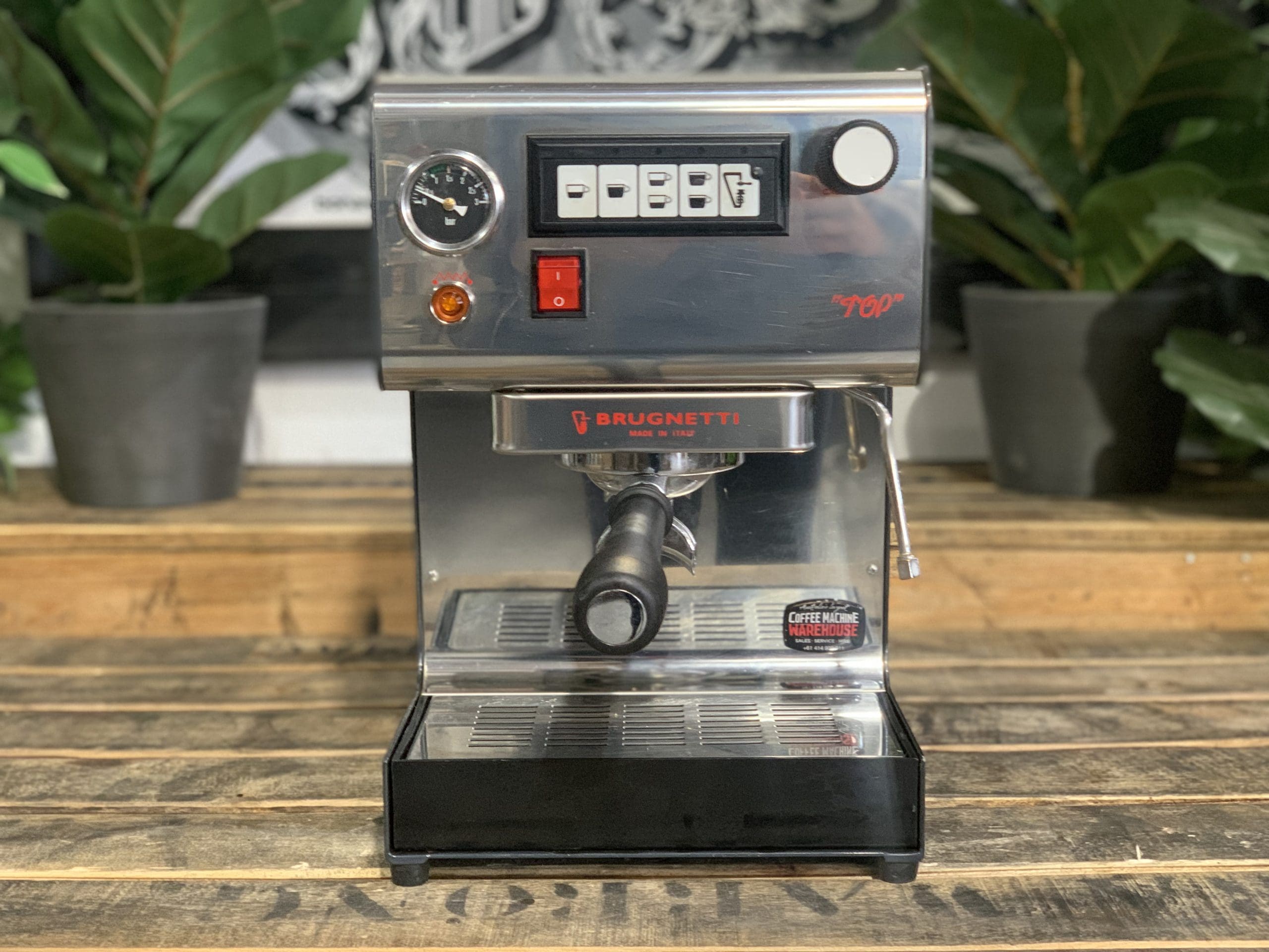 Brugnetti Simona Top 1 Group Stainless Espresso Coffee Machine