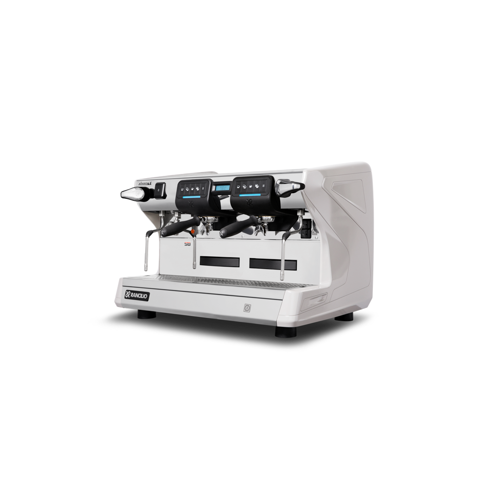 Rancilio Classe 7 USB Tall 2 Group Coffee Machine Ice White - New