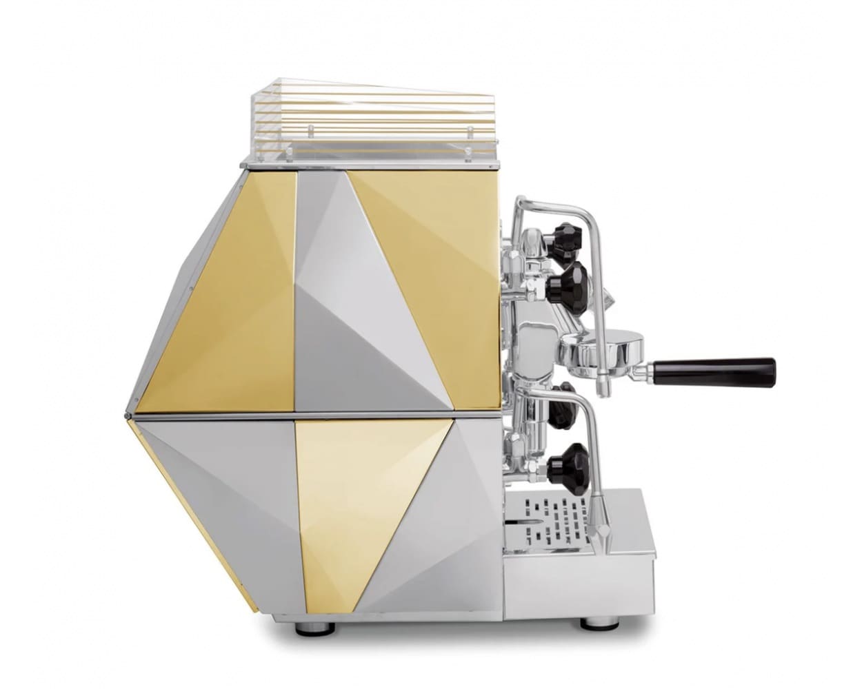 La Pavoni Diamantina 1 Group Stainless & Gold - New (GOOGLE)