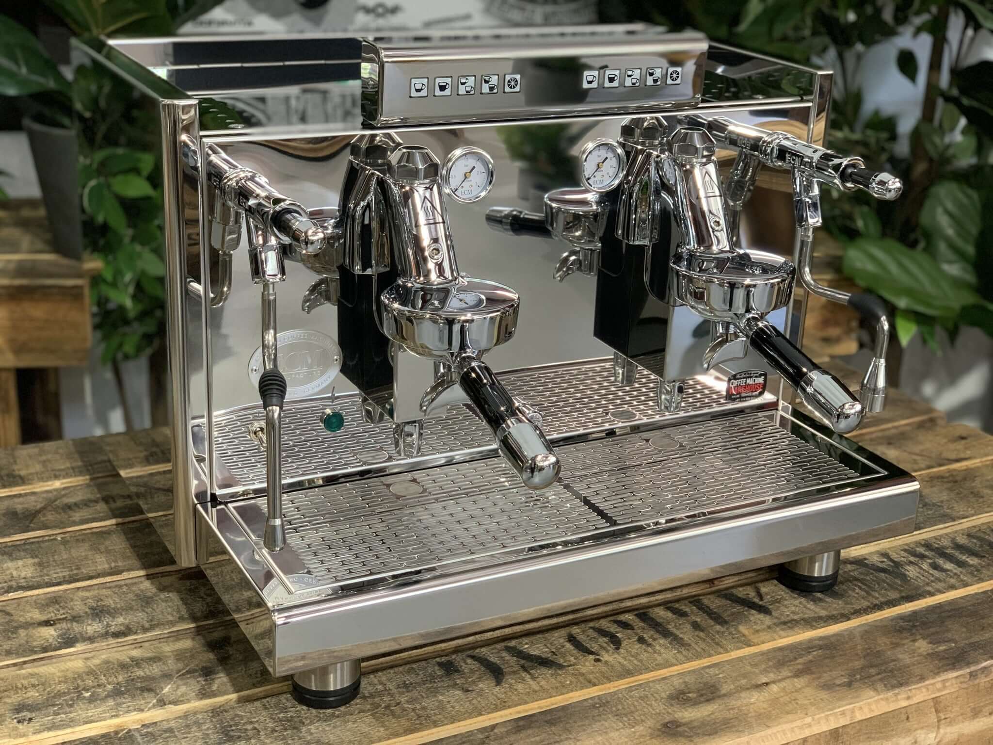 Ecm Elektronika Profi Due 2 Group Stainless Steel Brand New Espresso Coffee Machine