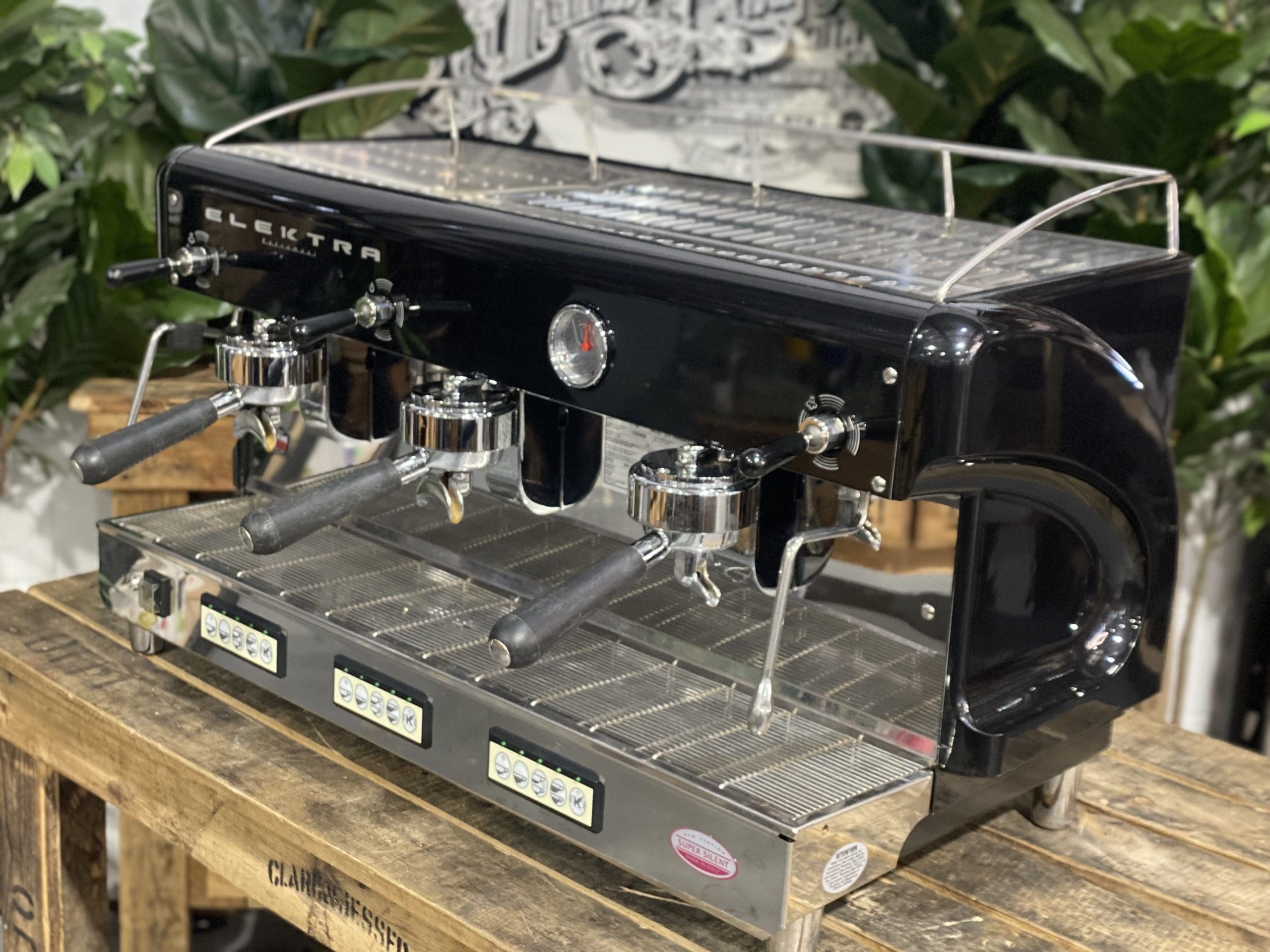 Elektra Maxi 3 Group Black Espresso Coffee Machine