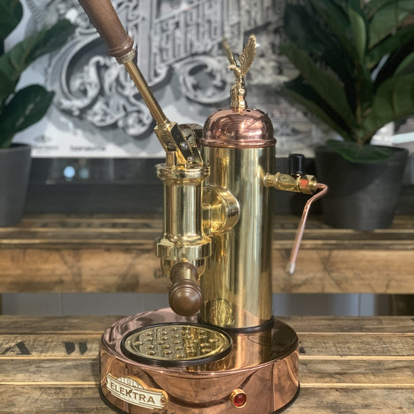 Elektra Micro Casa Leva Group Coffee Machine Bronze Gold New