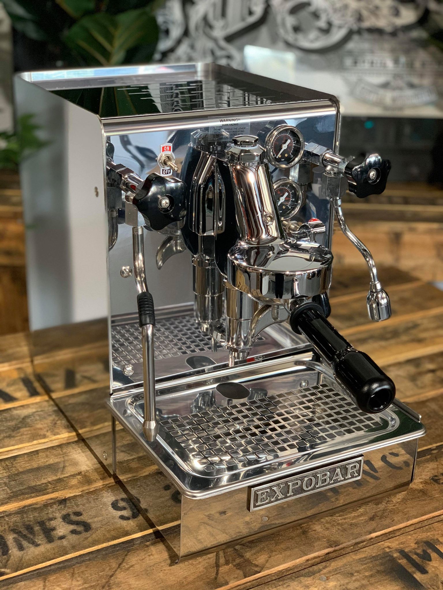 Expobar Office Leva 1 Group Coffee Machine Stainless Steel - New (Plumbed In)
