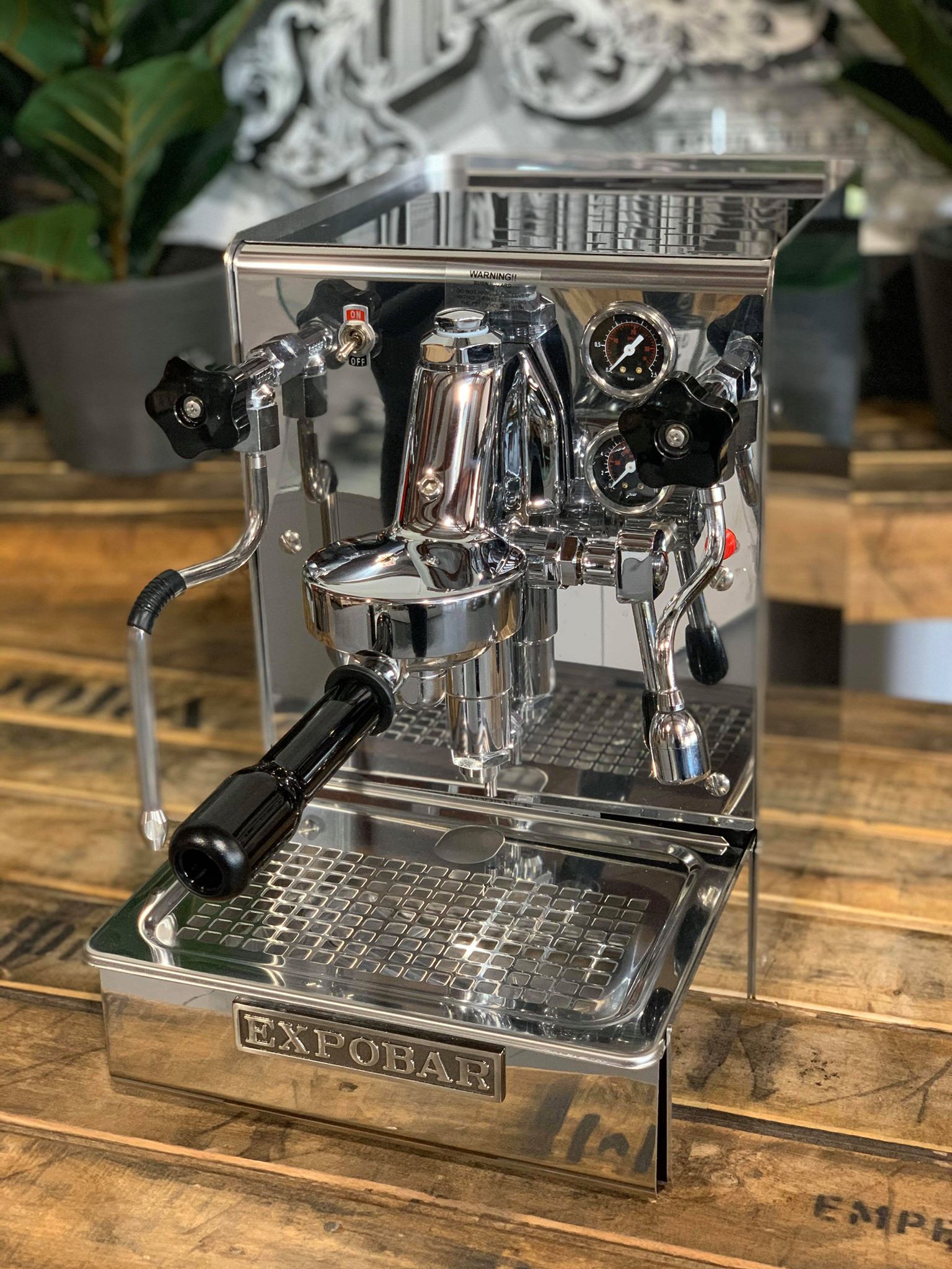 Expobar Office Leva 1 Group Coffee Machine Stainless Steel - New (Plumbed In)