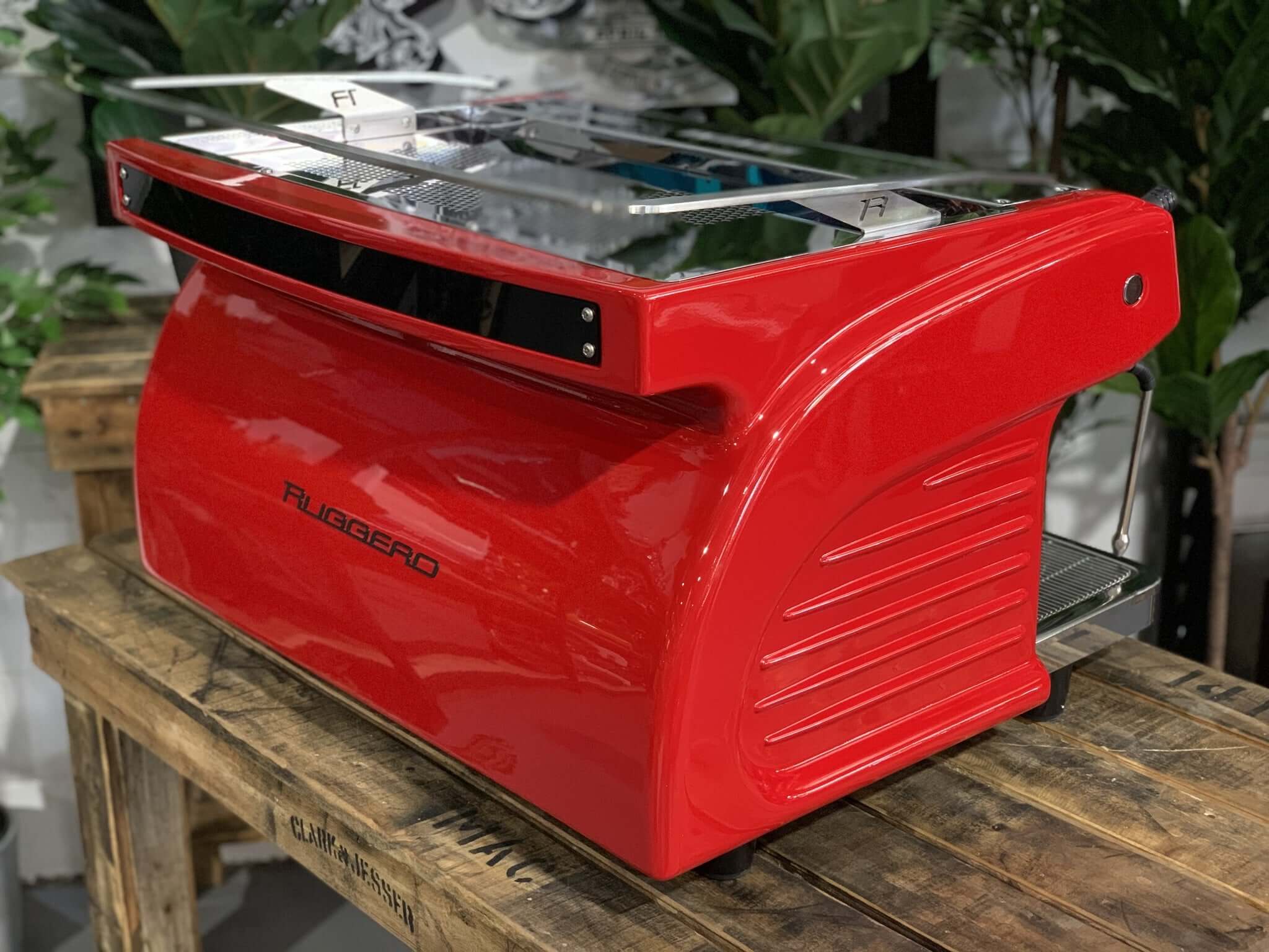 Expobar Ruggero Classic V2 2 Group Espresso Coffee Machine Brand New Red Easy Tap High Cup