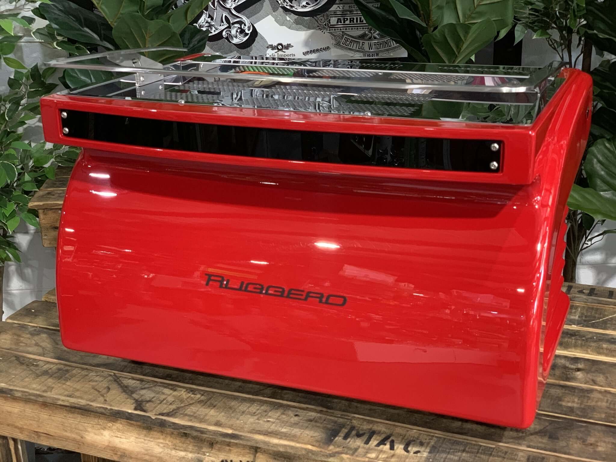 Expobar Ruggero Classic V2 2 Group Espresso Coffee Machine Brand New Red Easy Tap High Cup