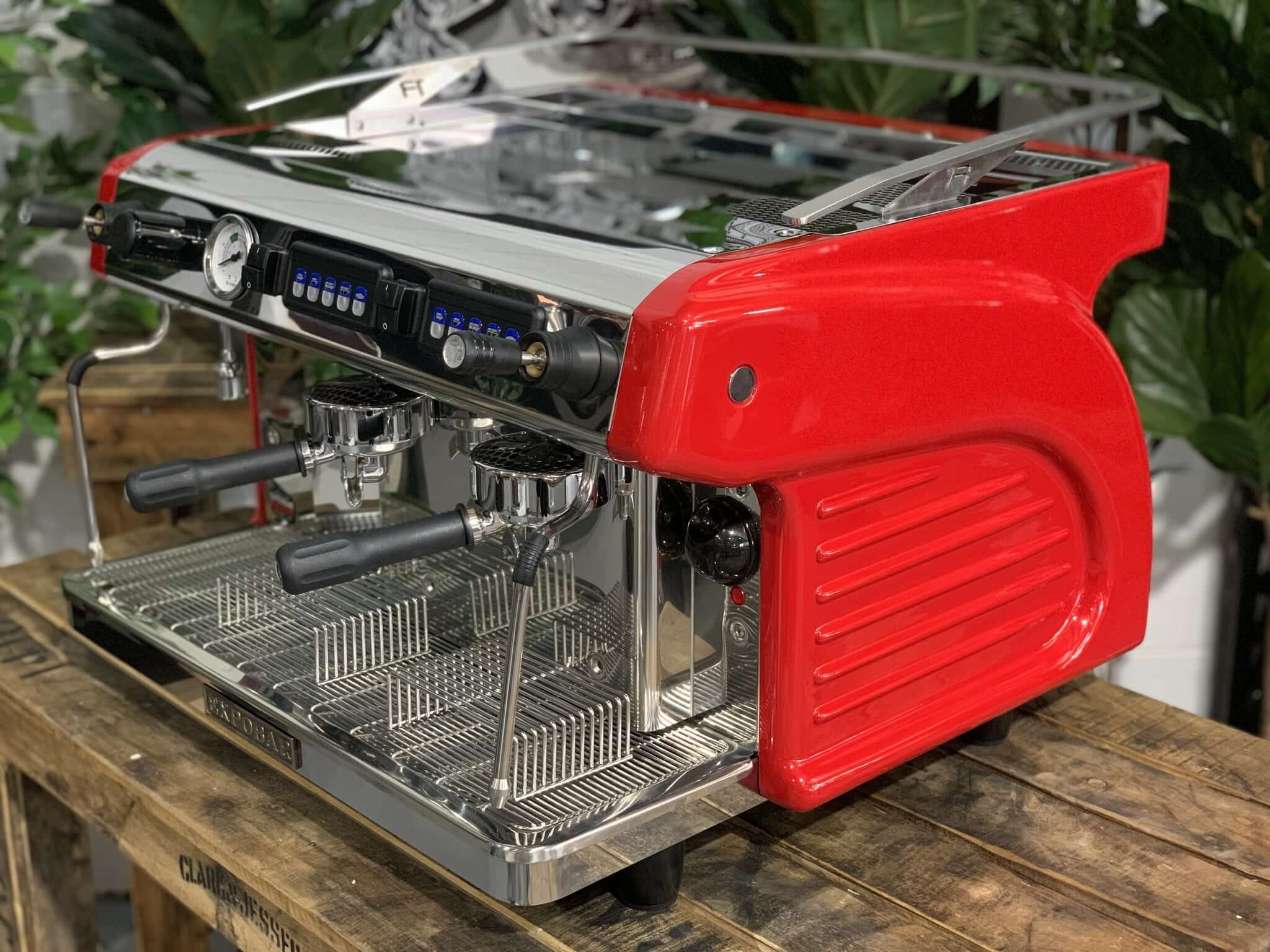 Expobar Ruggero Classic V2 2 Group Espresso Coffee Machine Brand New Red Easy Tap High Cup