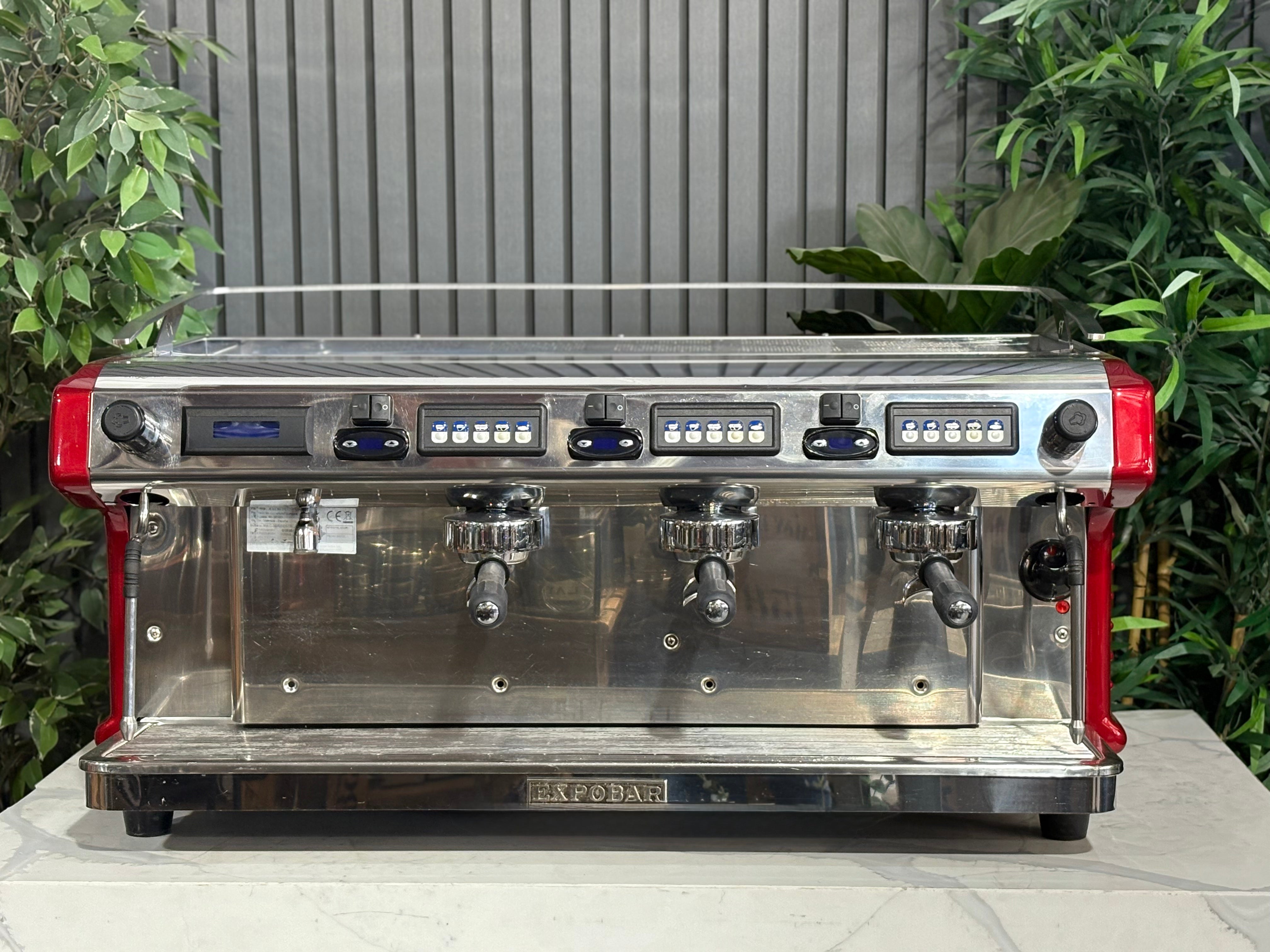Expobar Ruggero Multiboiler 3 Group Gloss Red - Used