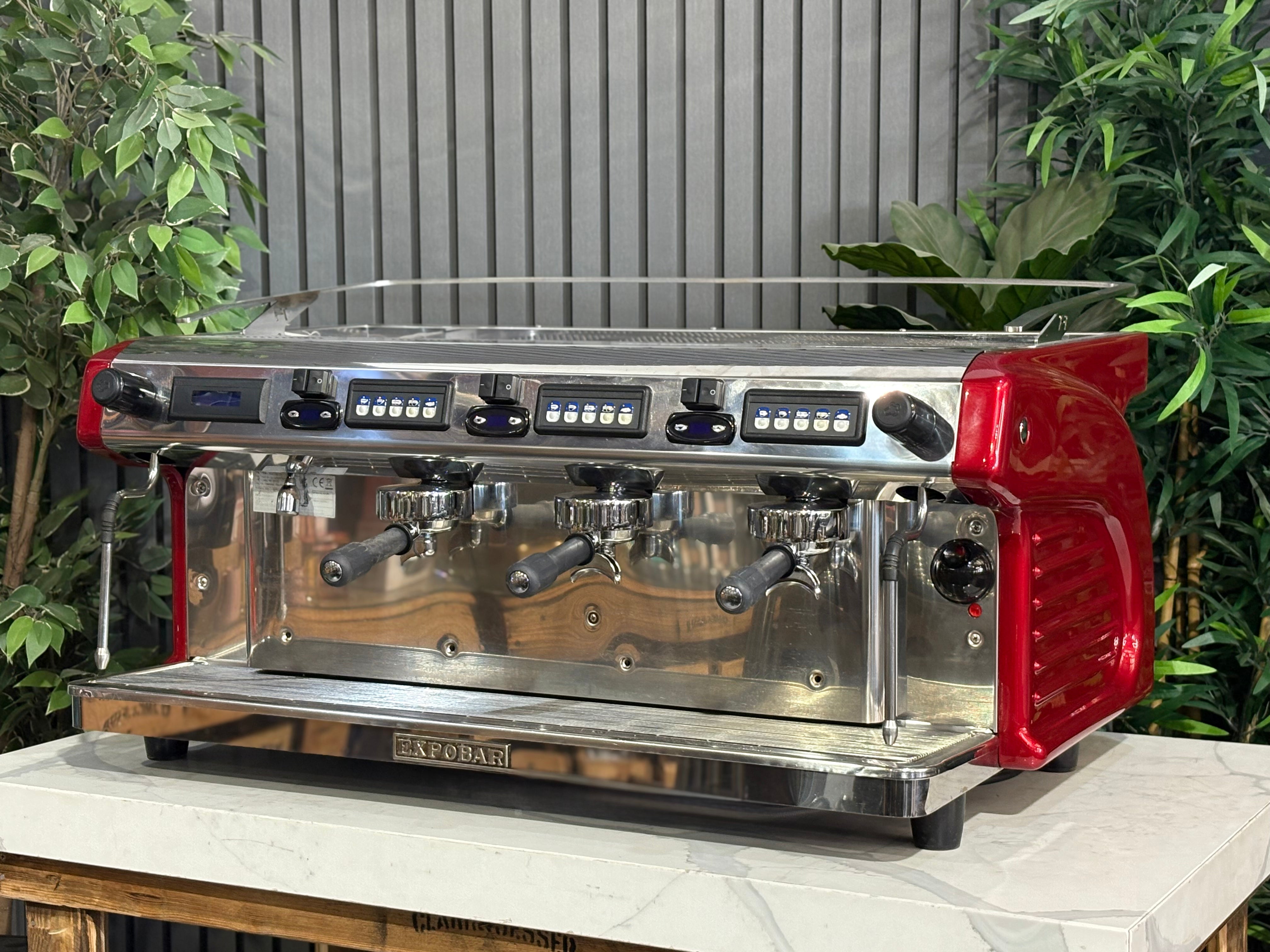 Expobar Ruggero Multiboiler 3 Group Gloss Red - Used