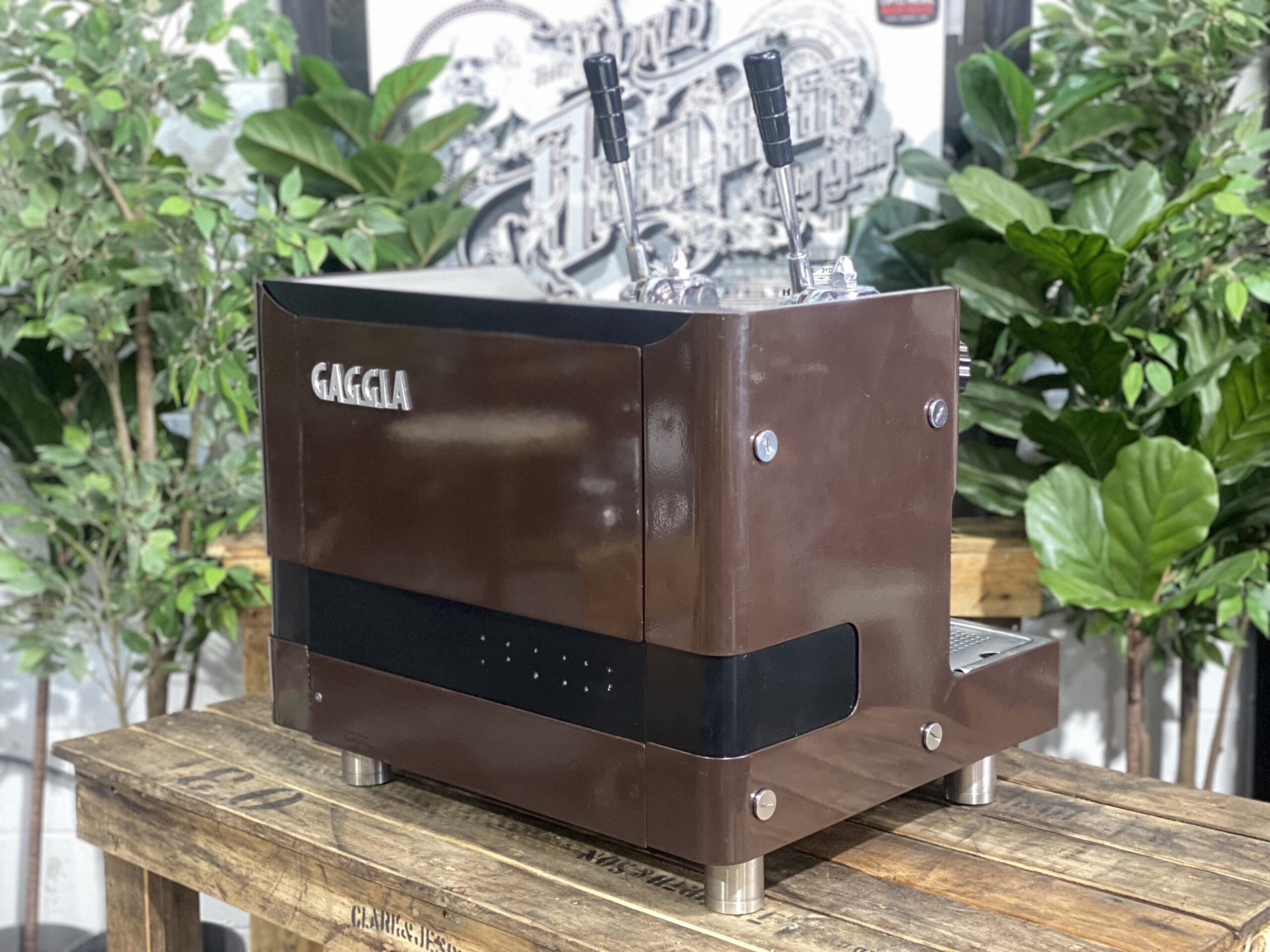 Gaggia Tell Lever 1979 2 Group Brown