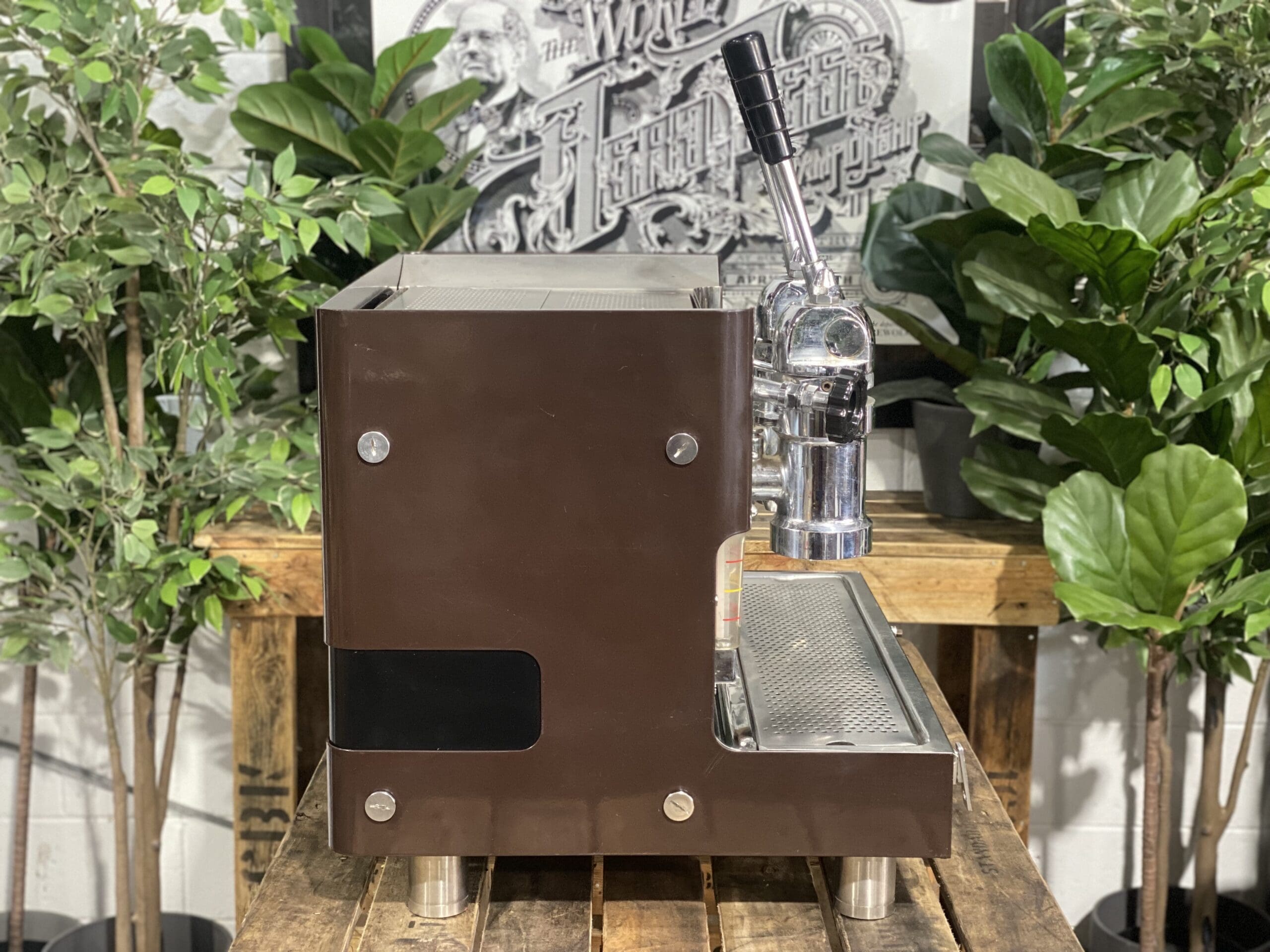 Gaggia Tell Lever 1979 2 Group Brown
