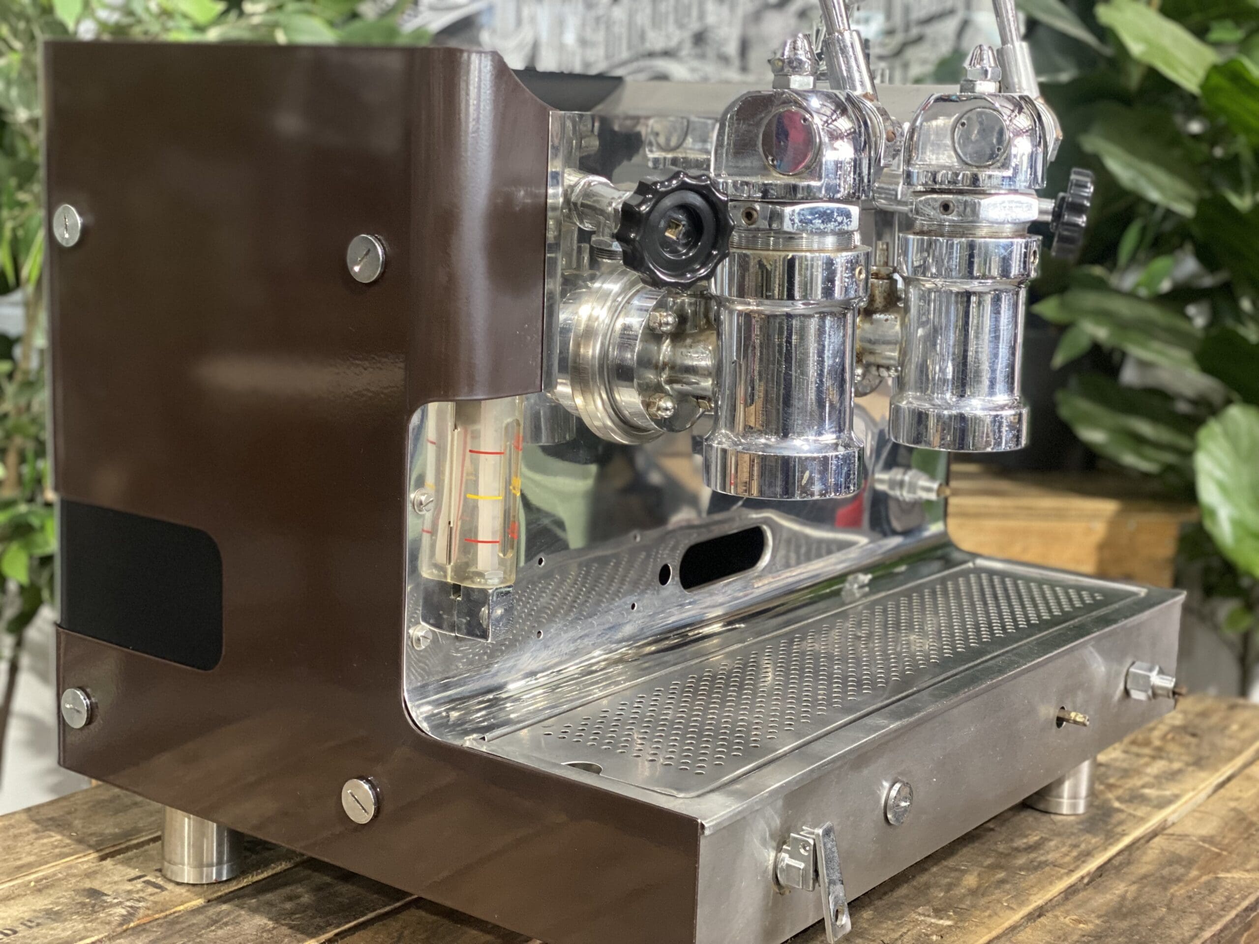 Gaggia Tell Lever 1979 2 Group Brown