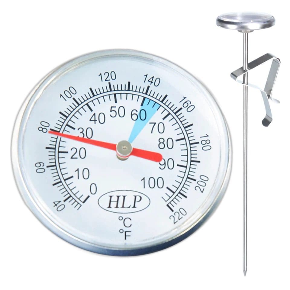 Melke Termometer HLP Milk Thermometer Stainless - New