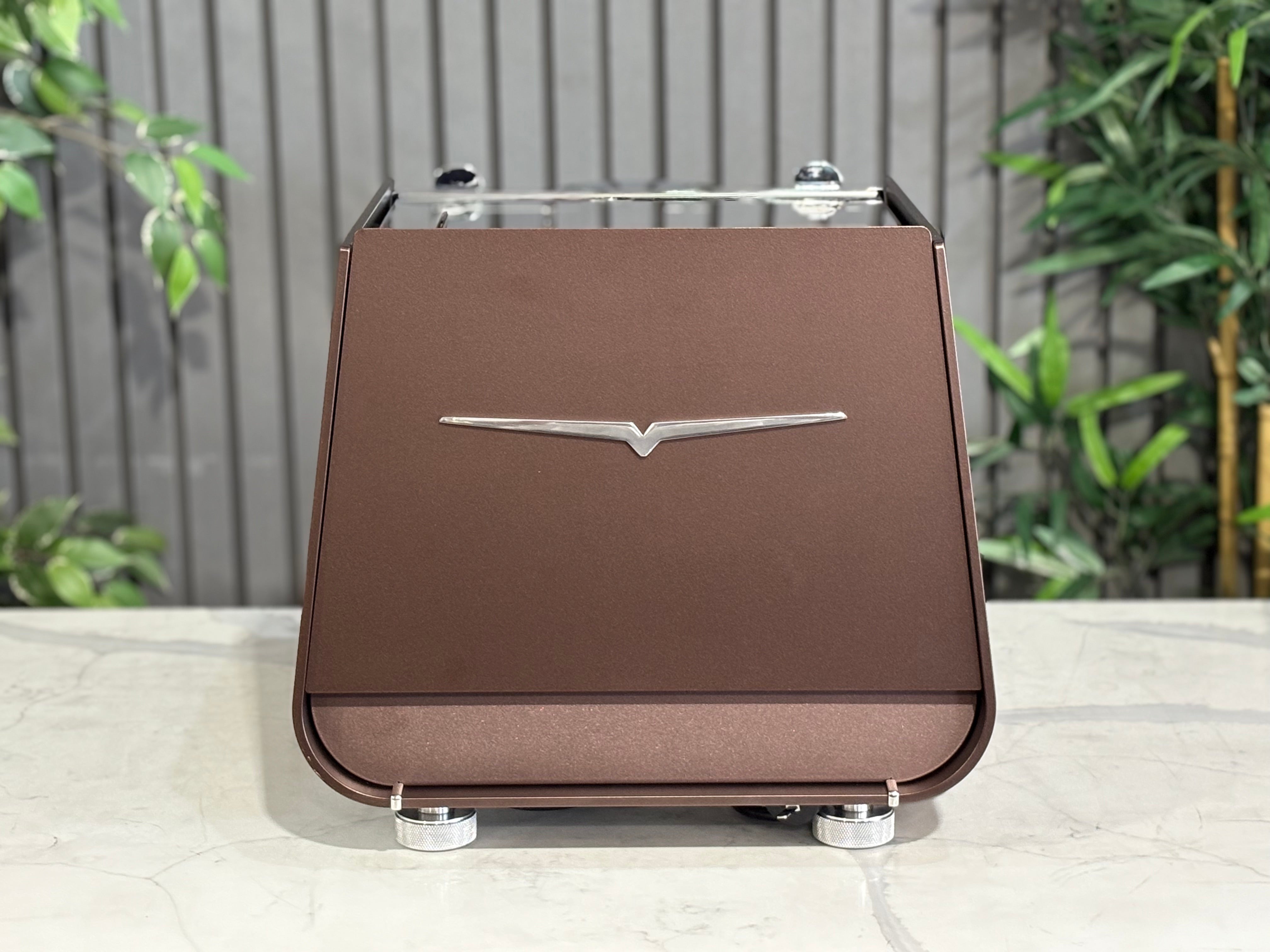 Victoria Arduino Eagle One Prima 1 Group Espresso Machine in custom burnished copper finish.