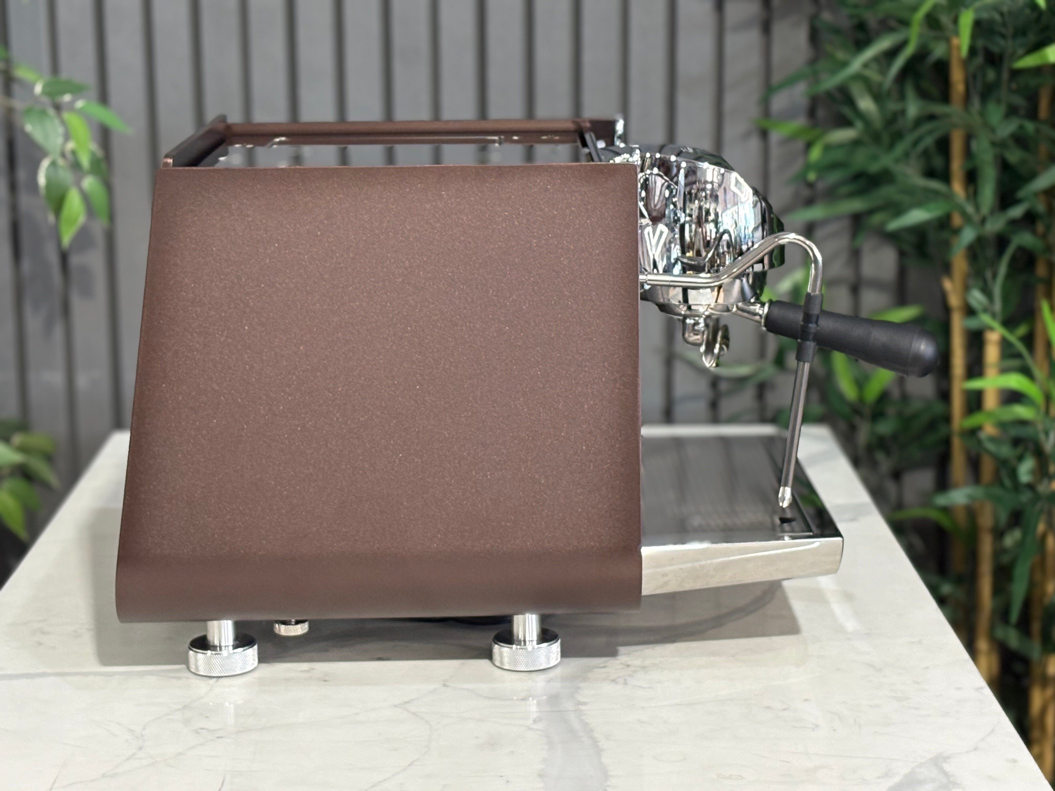 Victoria Arduino Eagle One Prima 1 Group Espresso Machine Custom Powder Coat Burnished Copper side view