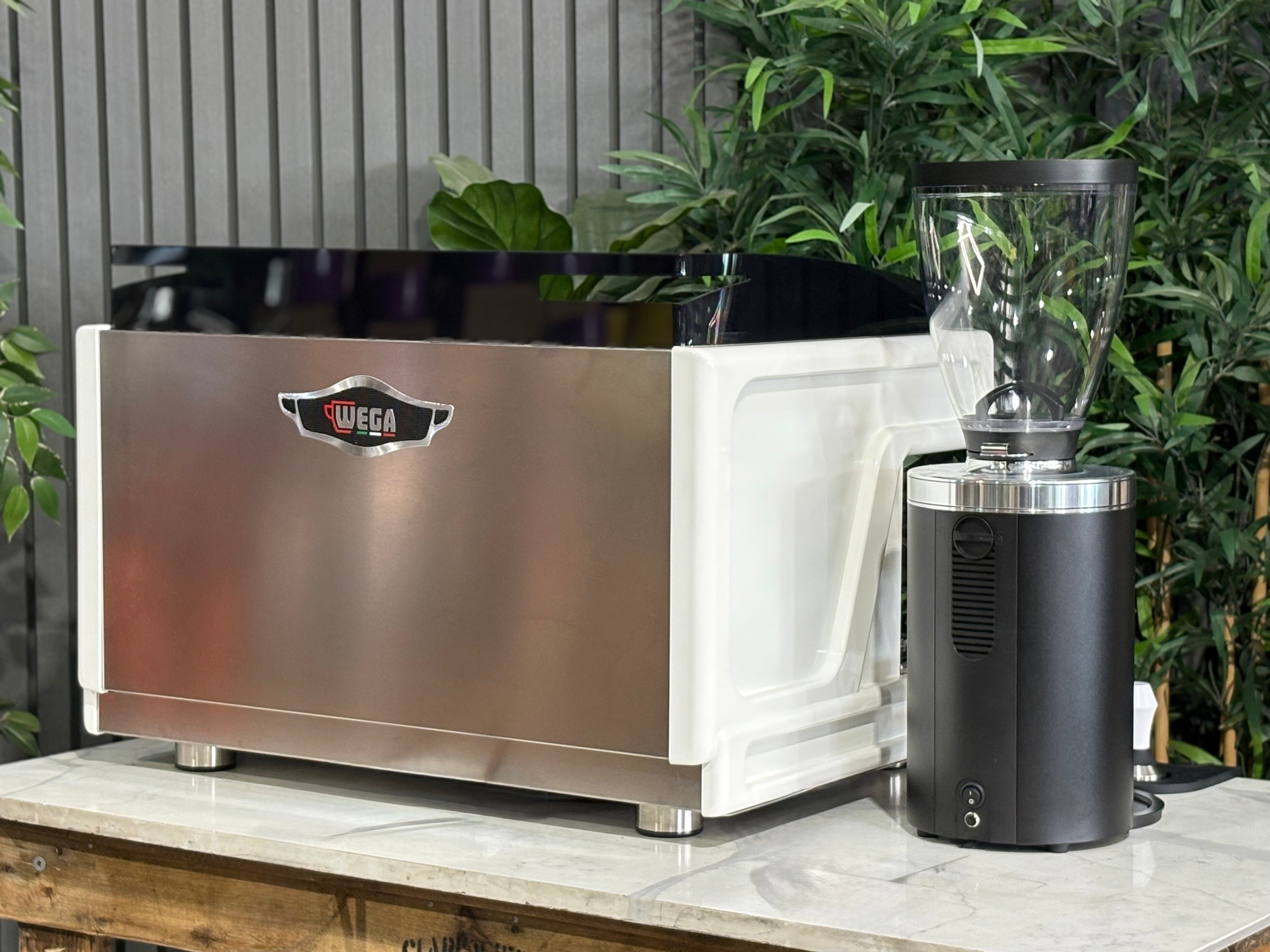 Wega Airy 2 Group Coffee Machine with Interchangeable Colour Panels & Mahlkönig E65S Grinder Package - New