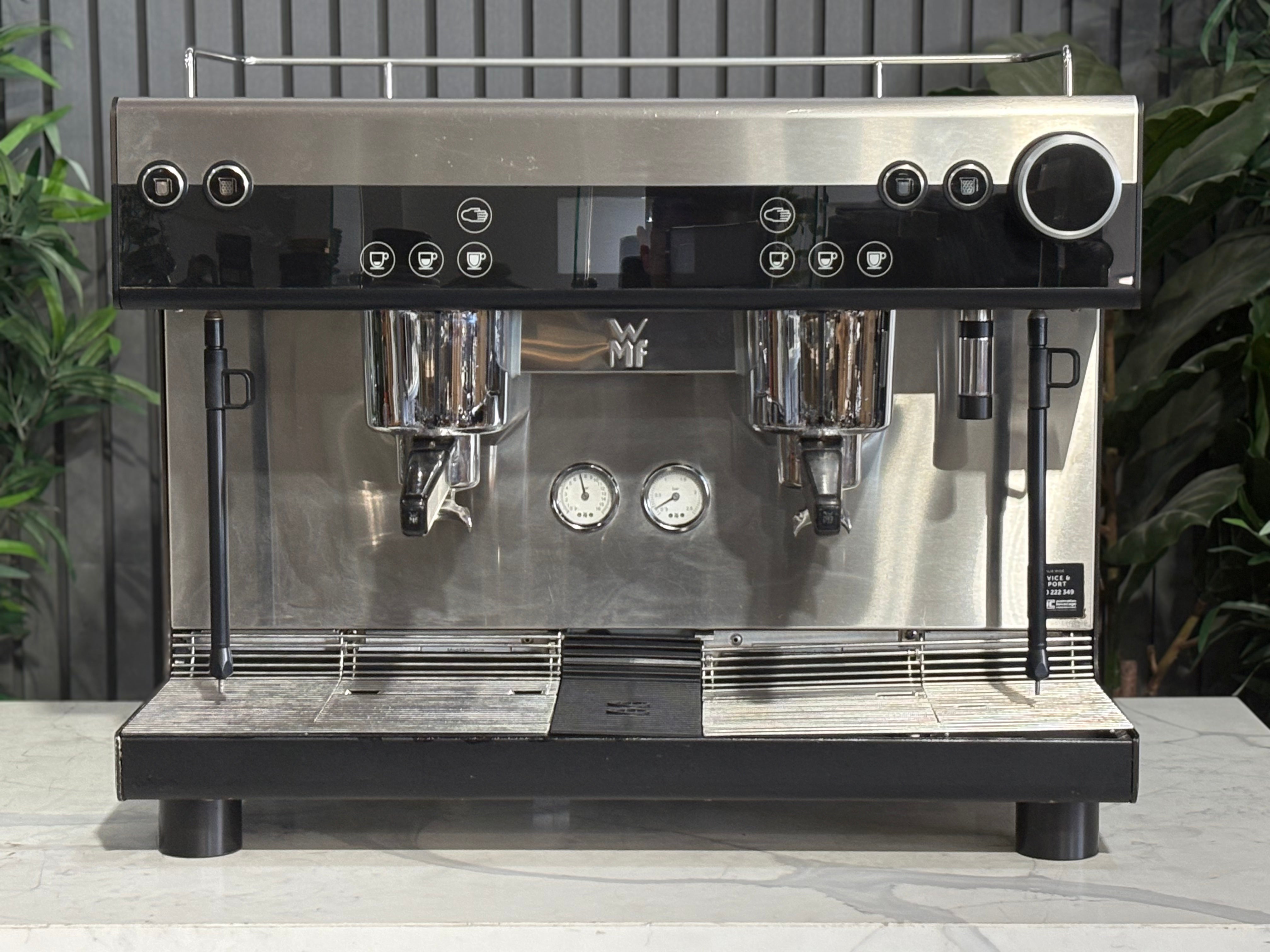 WMF Espresso Next Coffee Machine 2 Group - Built in Grinder & Tamper & Autosteam