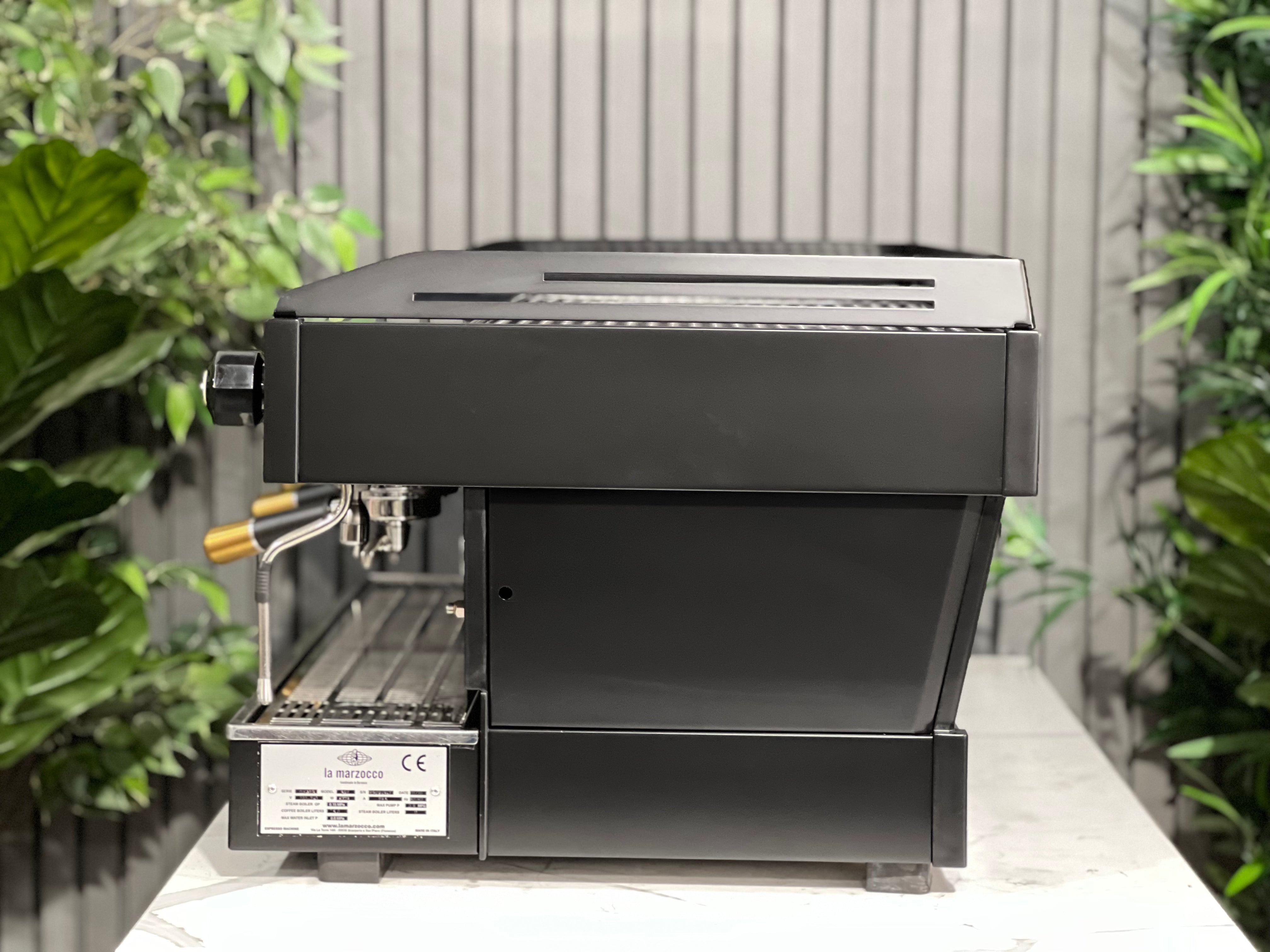 La Marzocco Linea PB 3 Group Black with Gold Pesado & Gold Logo - Used