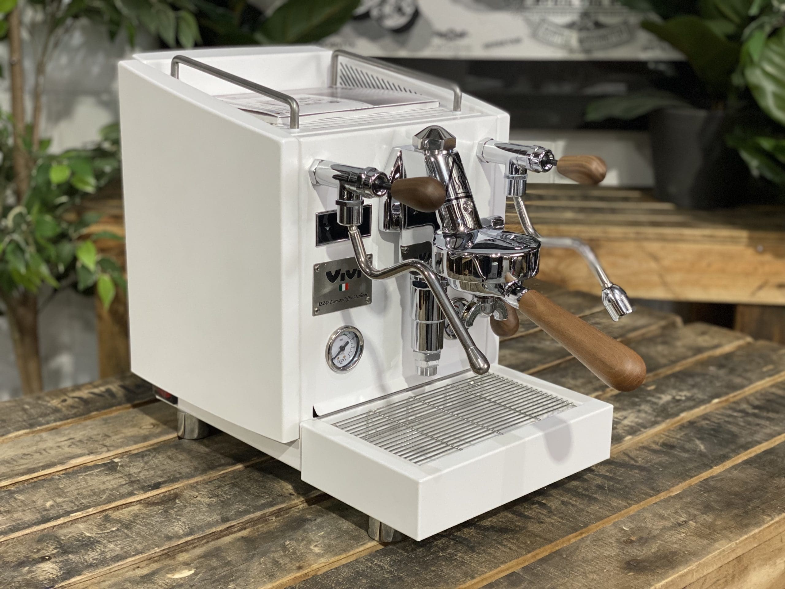 Izzo Vivi PID  1 Group  Casa Espresso White & Timber  - New