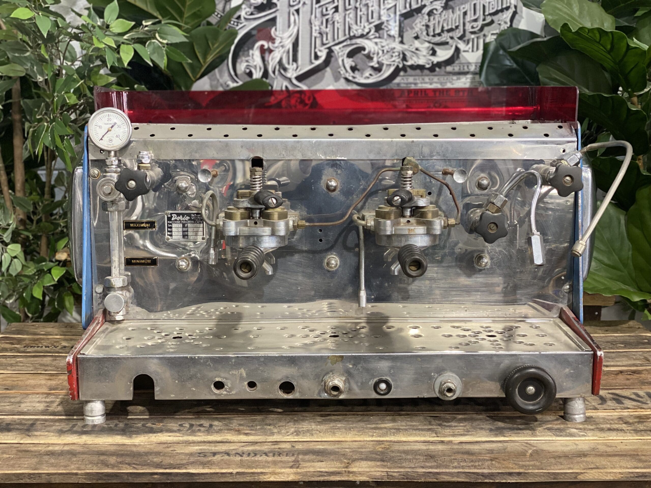 La Dorio Atlas Vintage Lever 2 Group Red & Blue