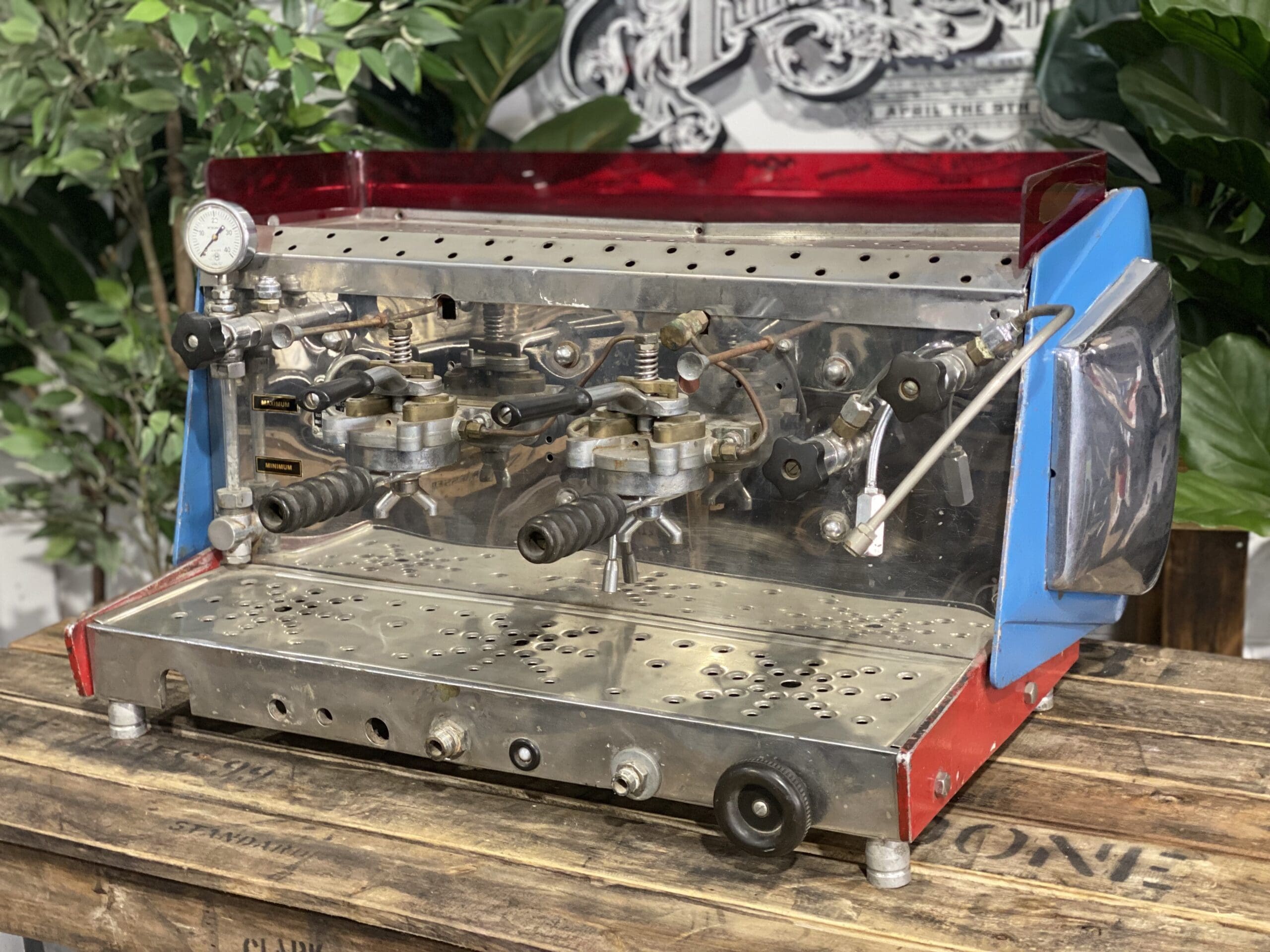 La Dorio Atlas Vintage Lever 2 Group Red & Blue