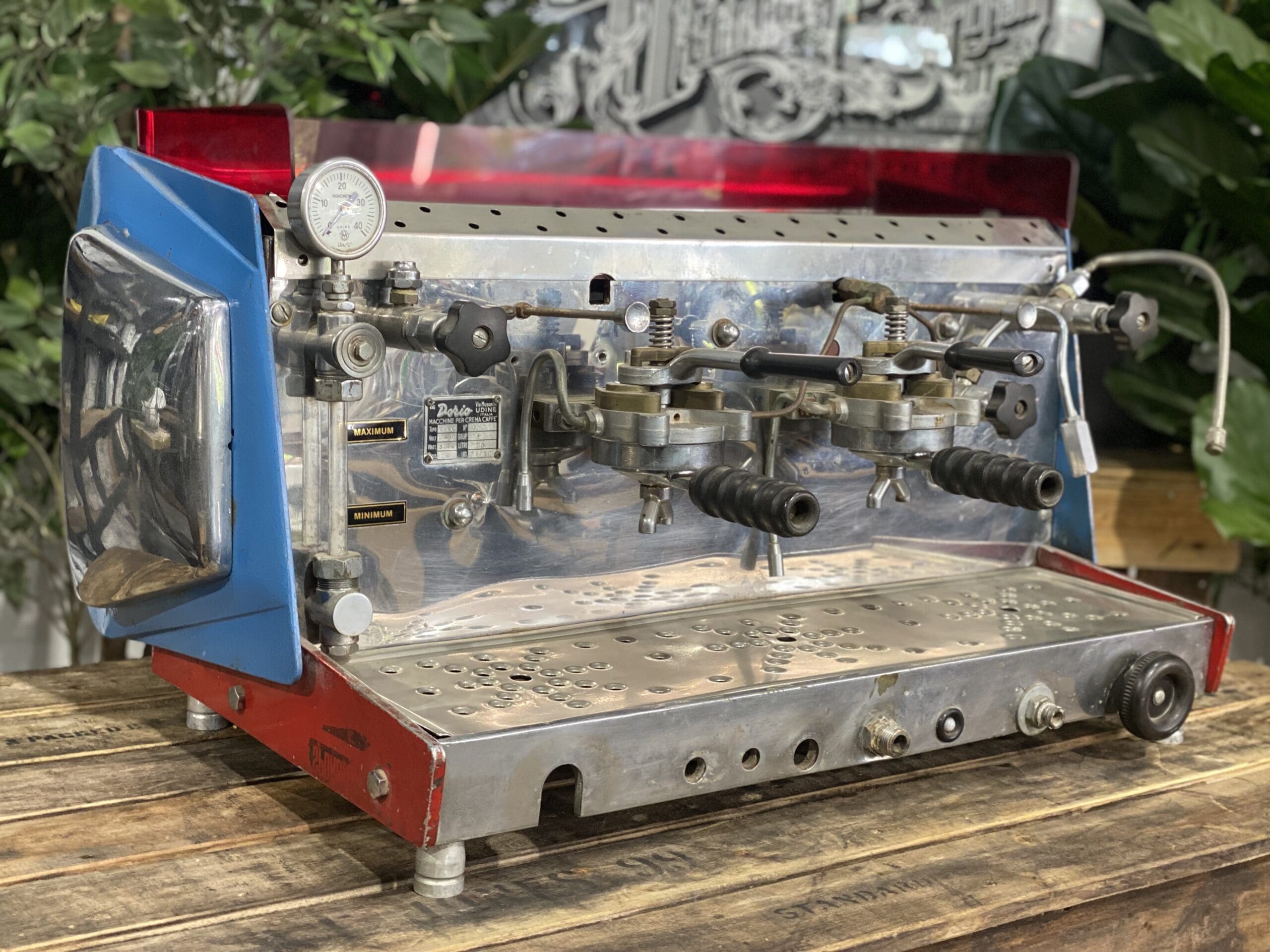 La Dorio Atlas Vintage Lever 2 Group Red & Blue