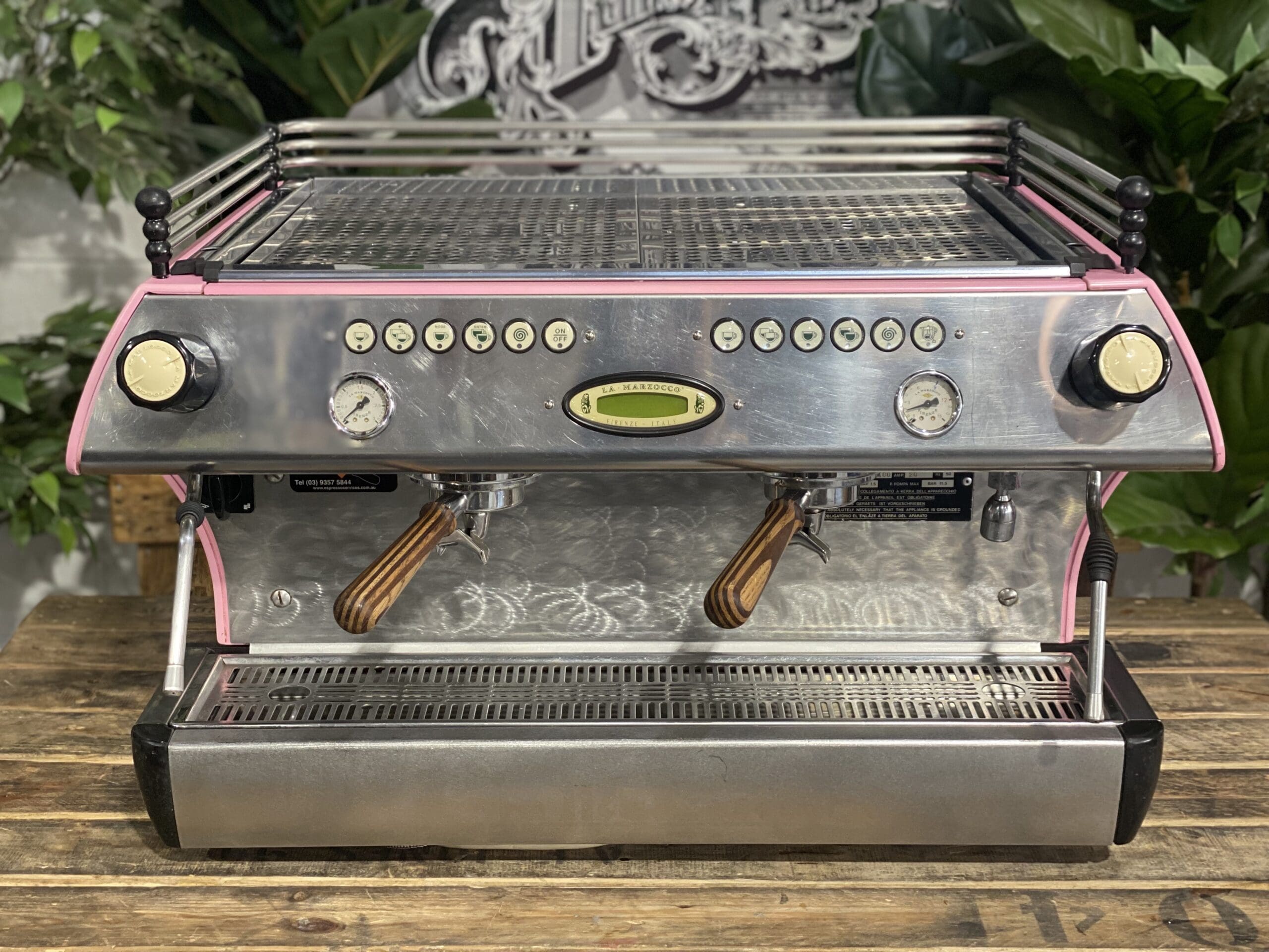 La  Marzocco FB80 2 Group Pink &amp; Timber