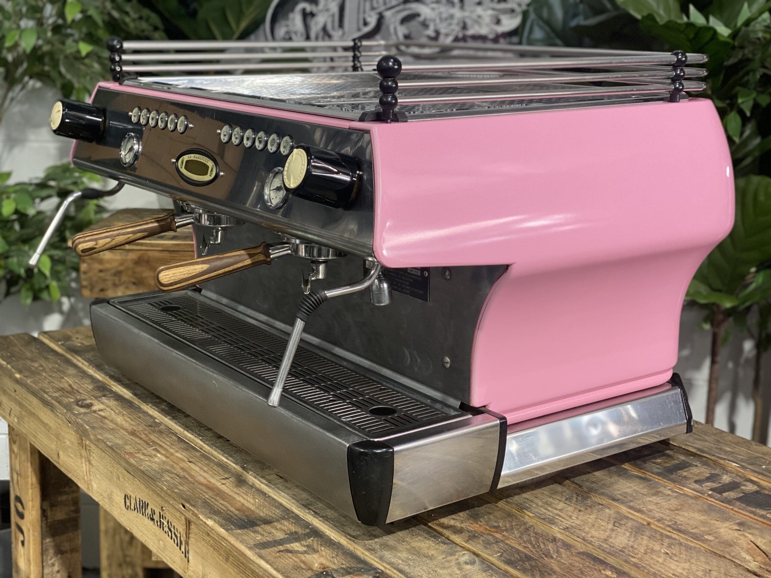 La  Marzocco FB80 2 Group Pink &amp; Timber